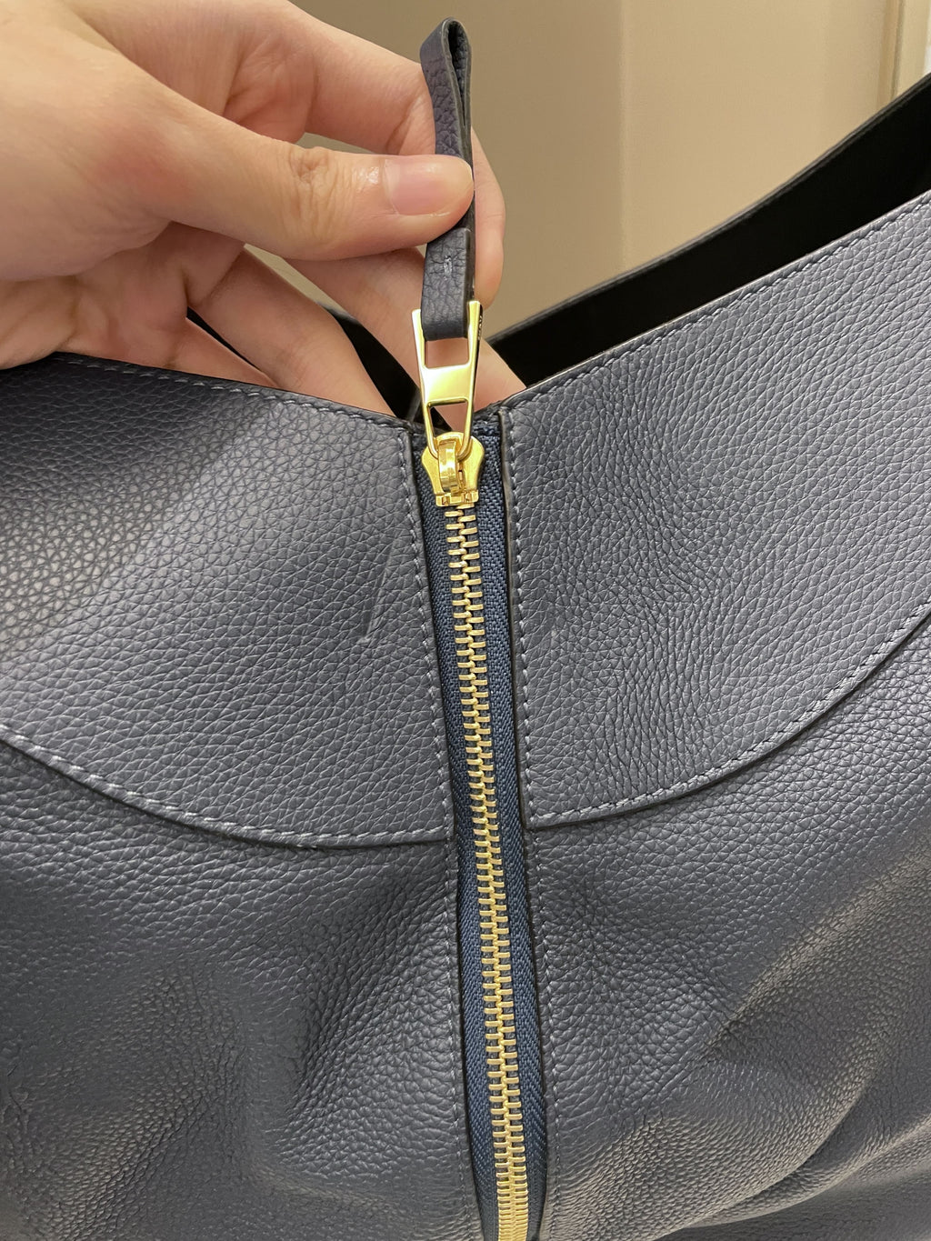Loewe Hammock Bag Steel Blue Grainy Leather