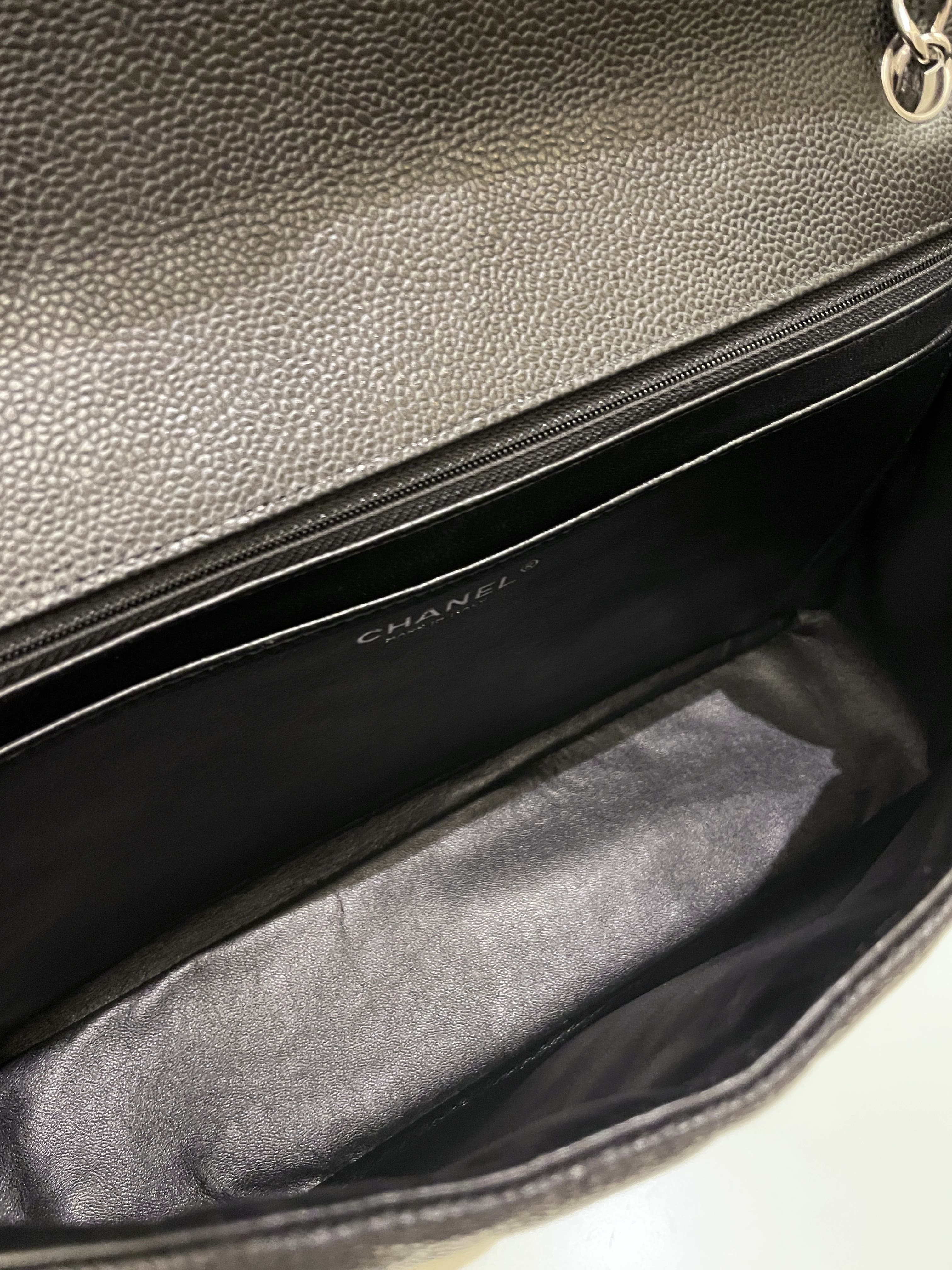 Chanel Classic Quilted Maxi Single Flap Black Caviar