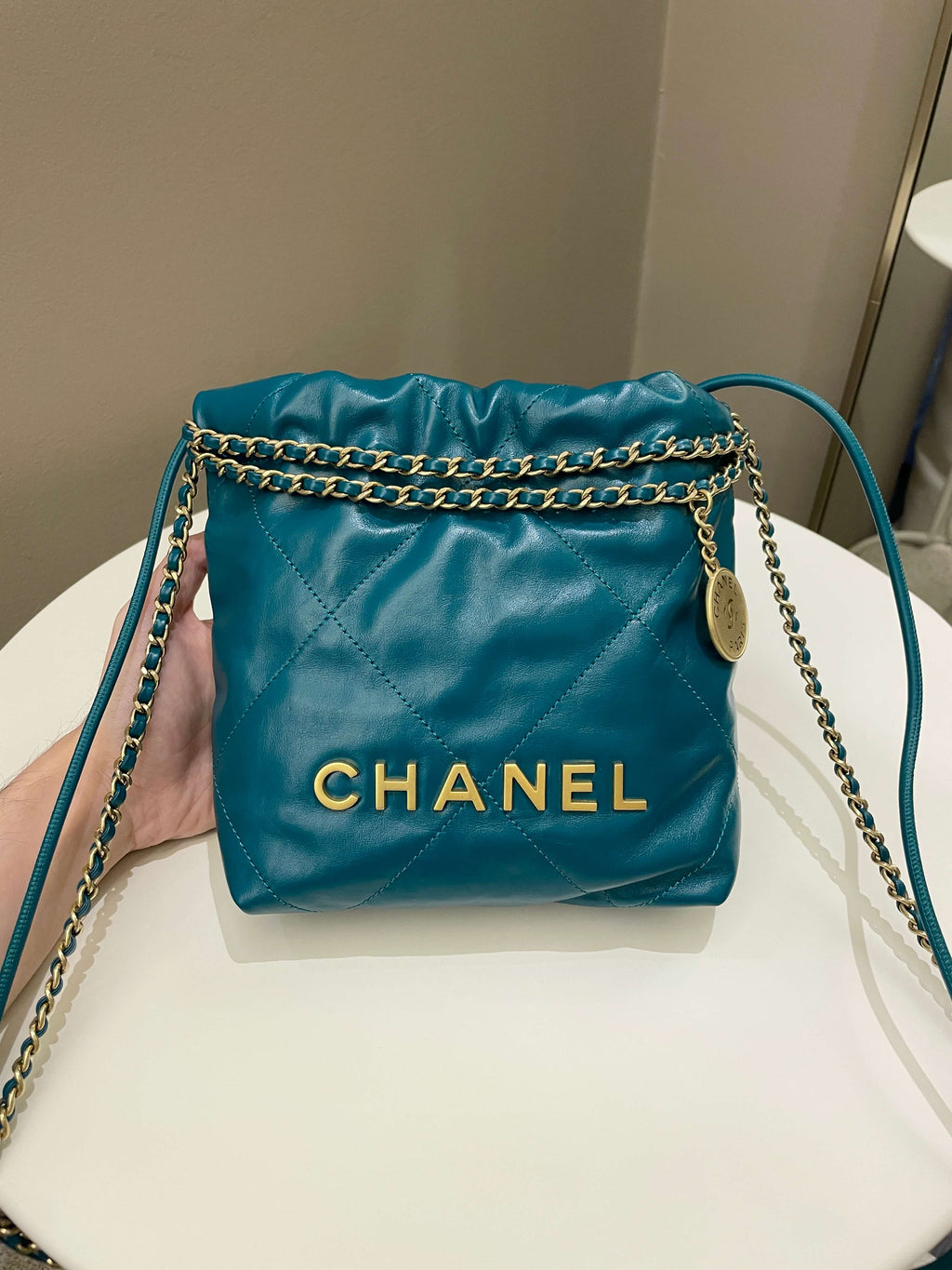 Chanel 22 Mini Emerald Green Calfskin
