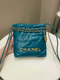 Chanel 22 Mini Emerald Green Calfskin