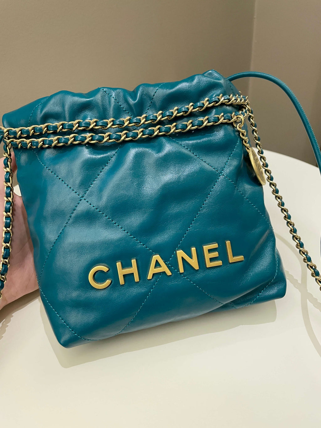 Chanel 22 Mini Emerald Green Calfskin