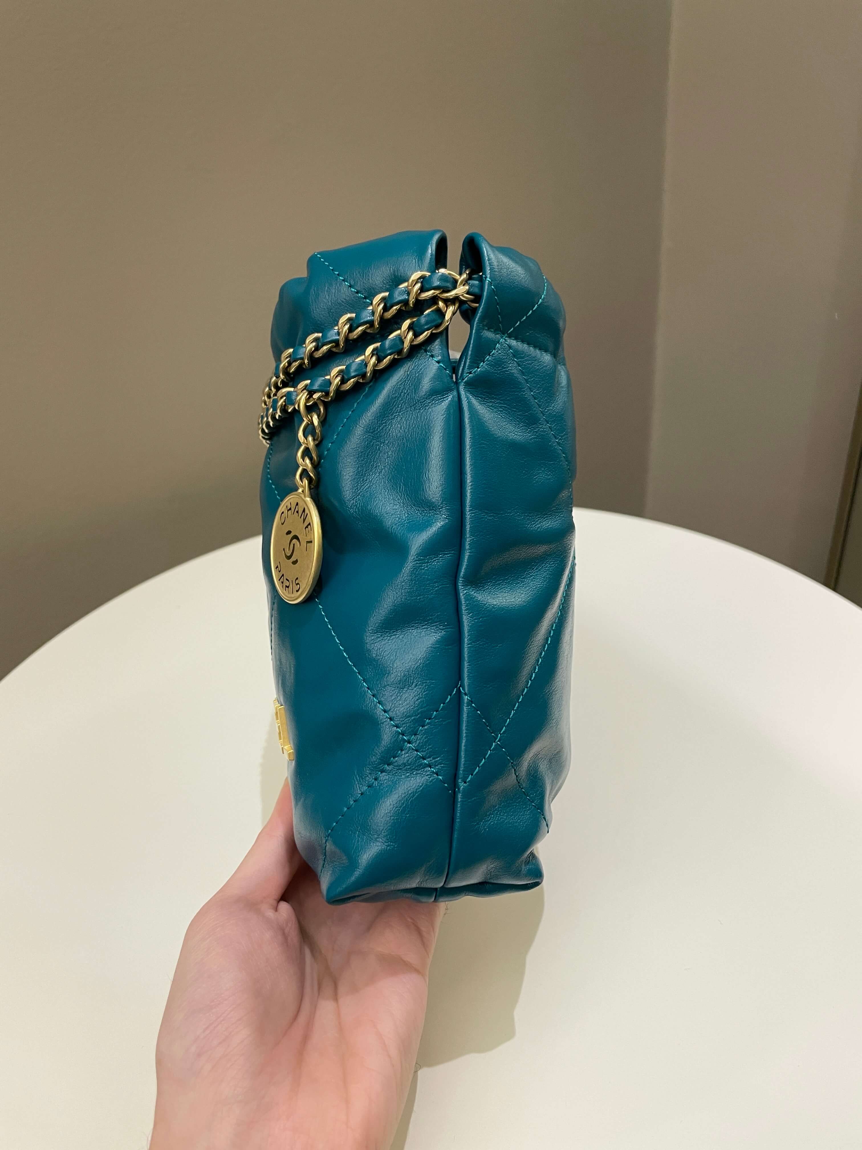 Chanel 22 Mini Emerald Green Calfskin