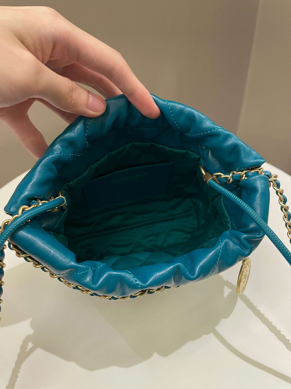 Chanel 22 Mini Emerald Green Calfskin