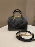 Louis Vuitton Speedy BandouliÃƒÆ’Ã‚Â¨re 20 Black Monogram Empreinte