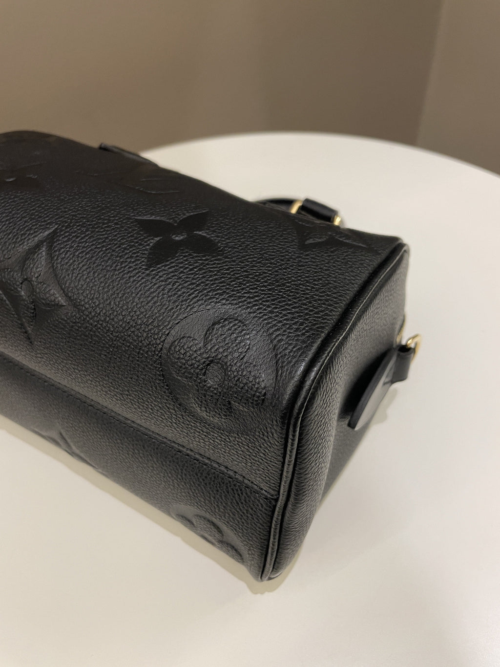 Louis Vuitton Speedy BandouliÃƒÆ’Ã‚Â¨re 20 Black Monogram Empreinte