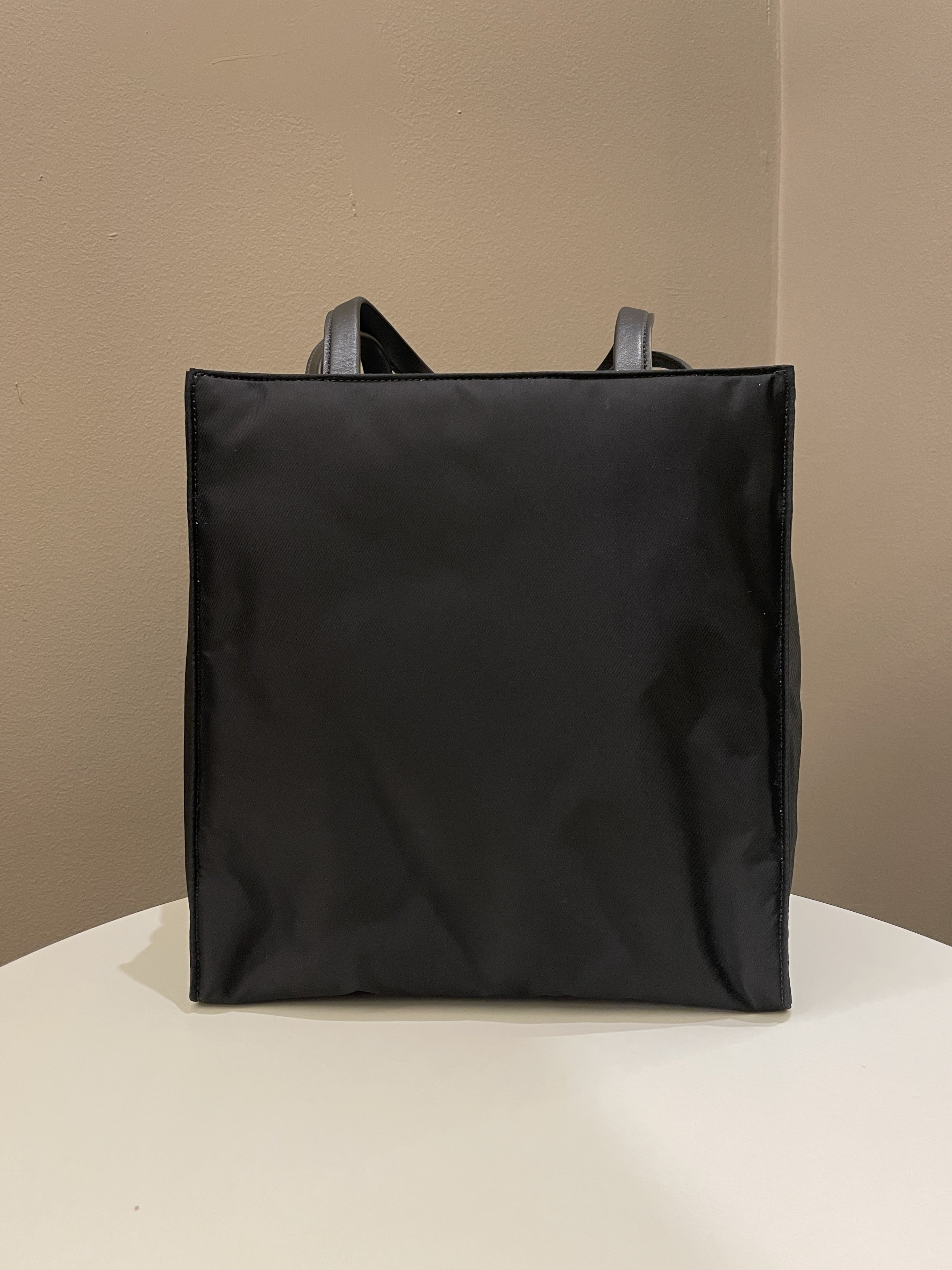 Prada Padded Two Way Shopper Tote Black Nylon