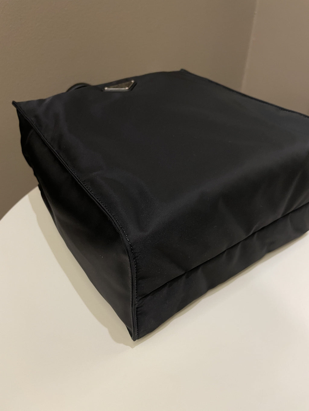 Prada Padded Two Way Shopper Tote Black Nylon