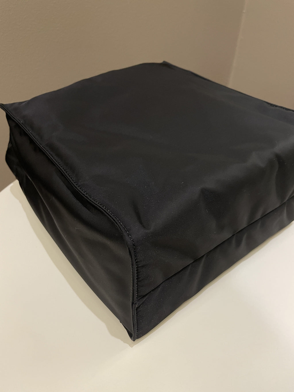 Prada Padded Two Way Shopper Tote Black Nylon