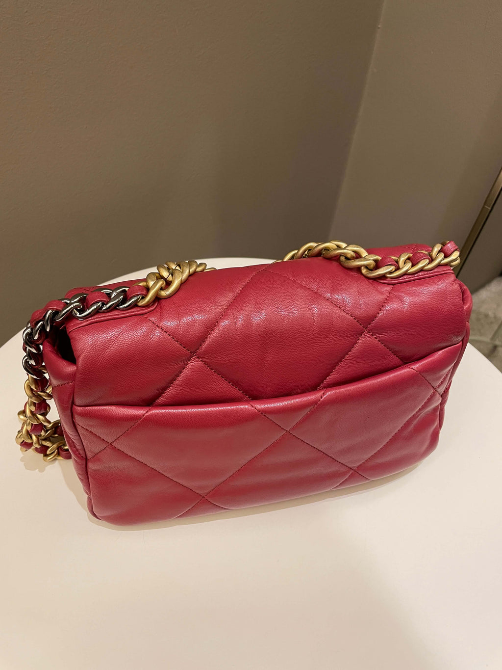 Chanel 19 Flap Bag Dark Red