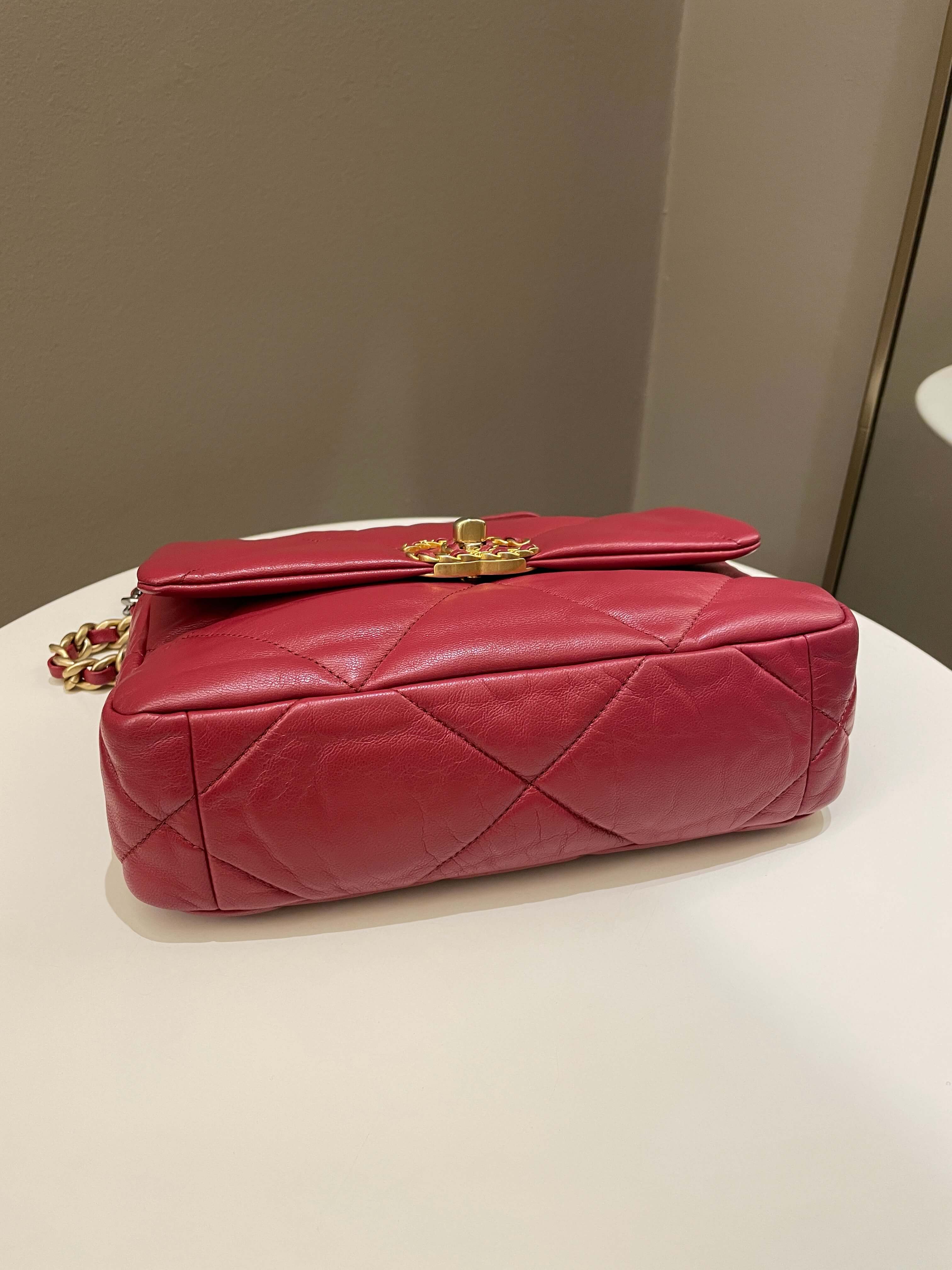 Chanel 19 Flap Bag Dark Red
