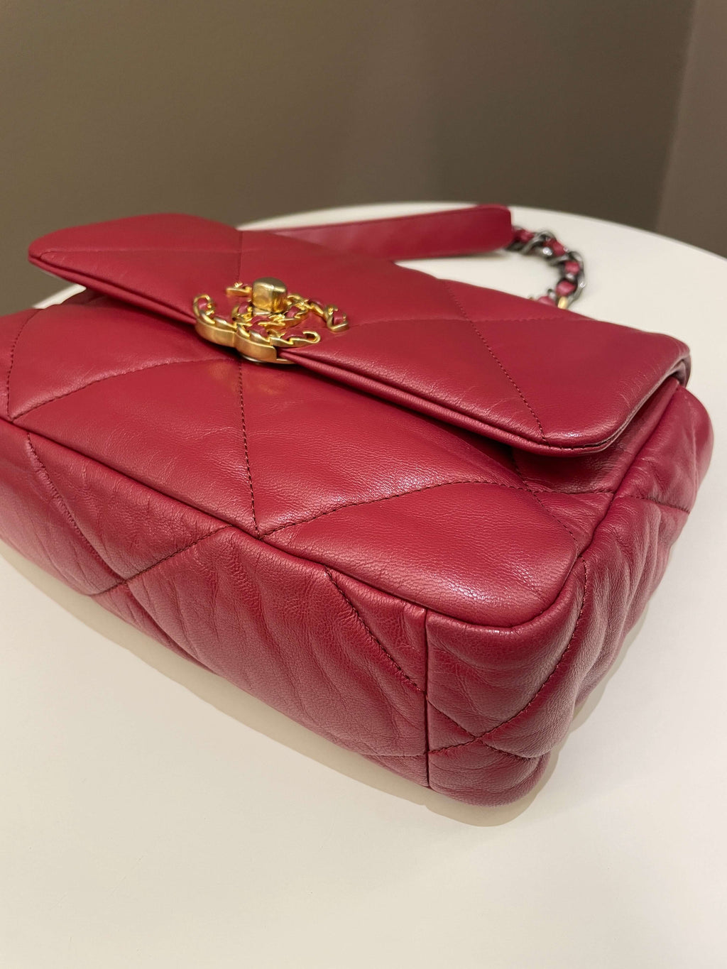 Chanel 19 Flap Bag Dark Red