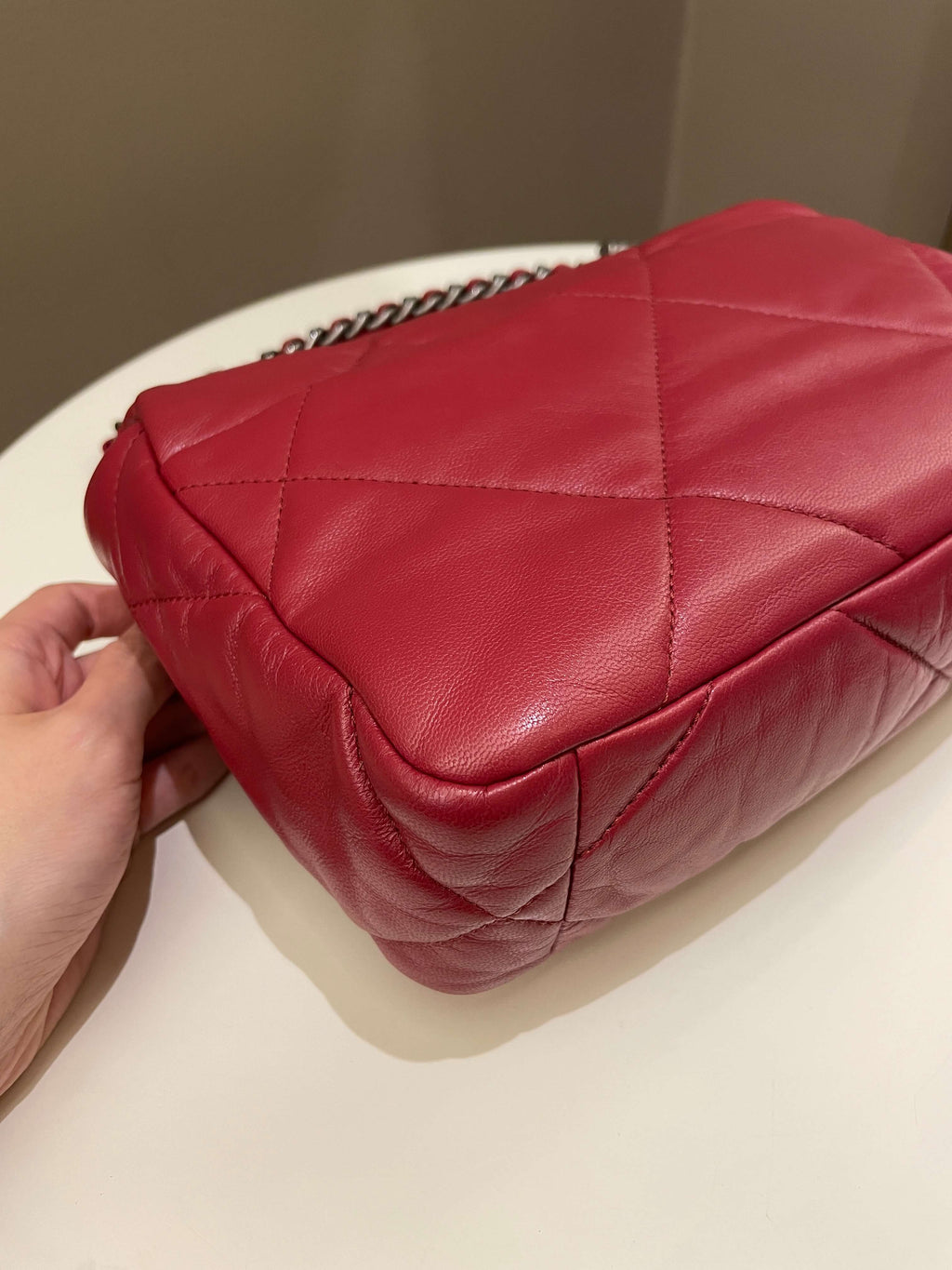 Chanel 19 Flap Bag Dark Red