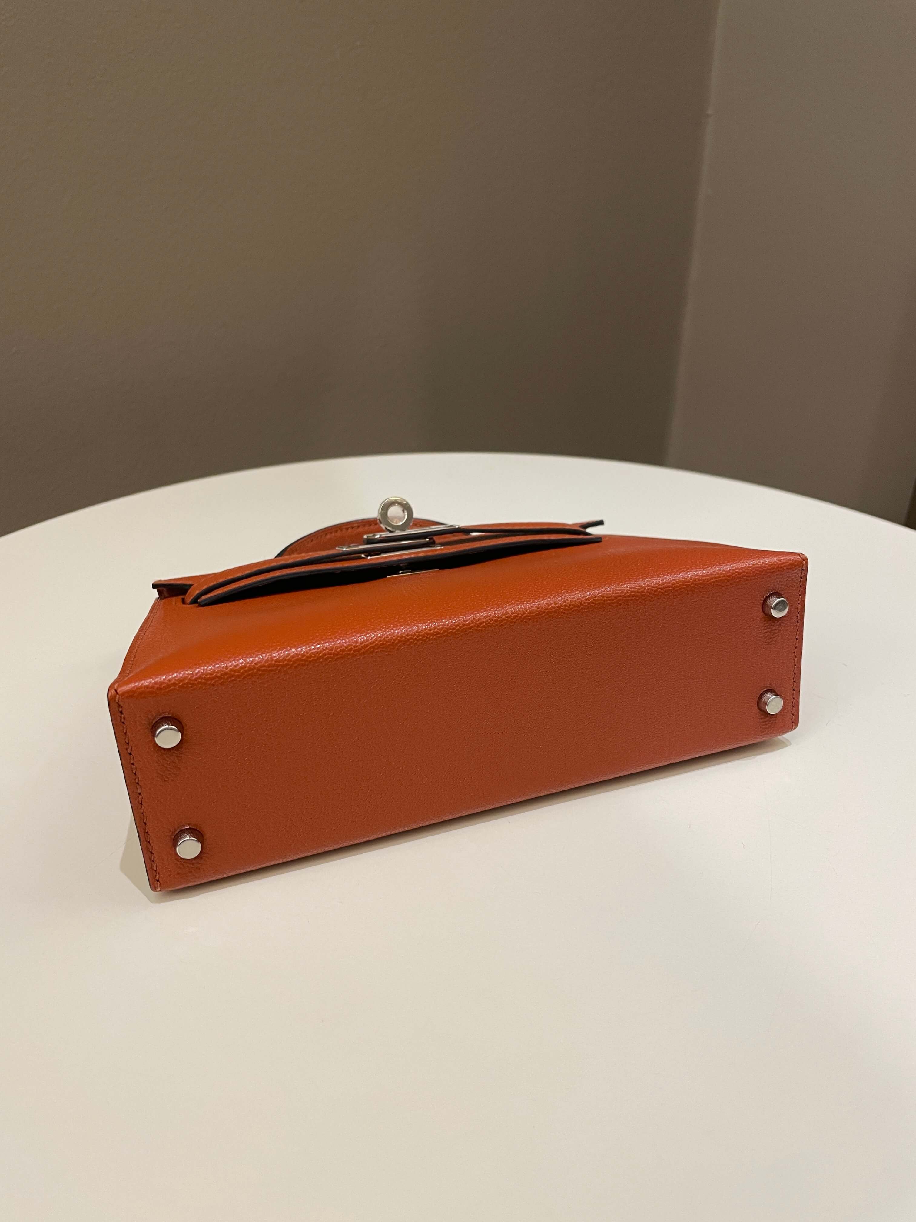 Hermes Mini Kelly 20 Cuivre ChÃƒÆ’Ã‚Â¨vre / Rose Mexico
