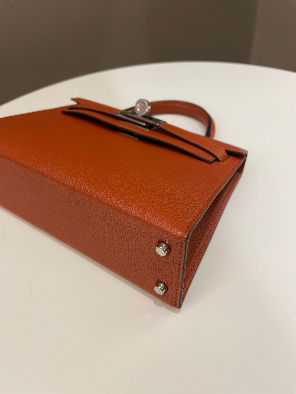 Hermes Mini Kelly 20 Cuivre ChÃƒÆ’Ã‚Â¨vre / Rose Mexico