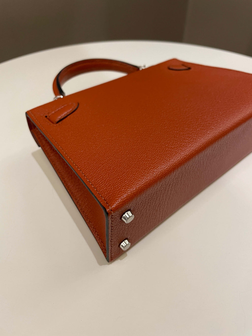 Hermes Mini Kelly 20 Cuivre ChÃƒÆ’Ã‚Â¨vre / Rose Mexico