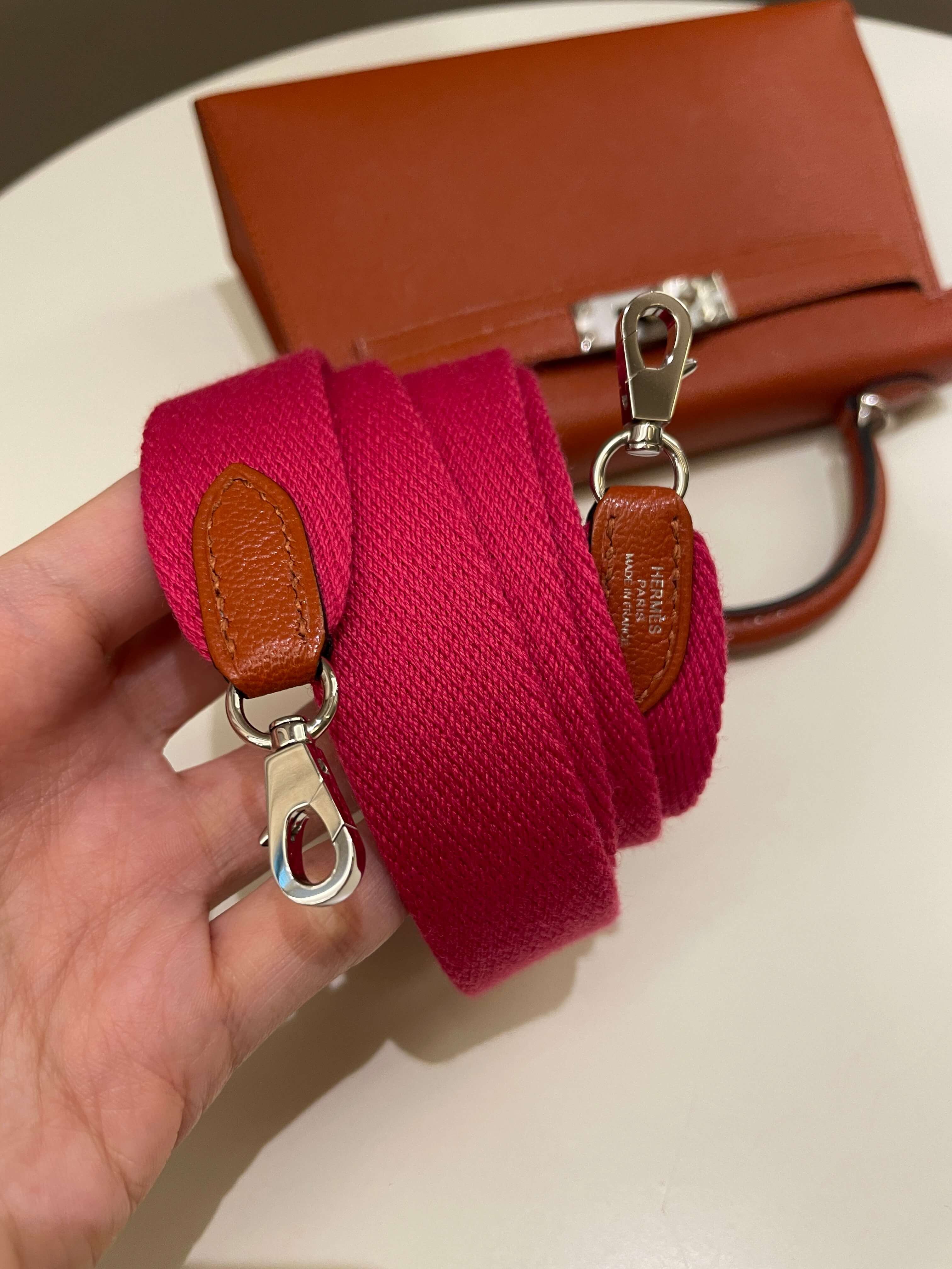 Hermes Mini Kelly 20 Cuivre ChÃƒÆ’Ã‚Â¨vre / Rose Mexico
