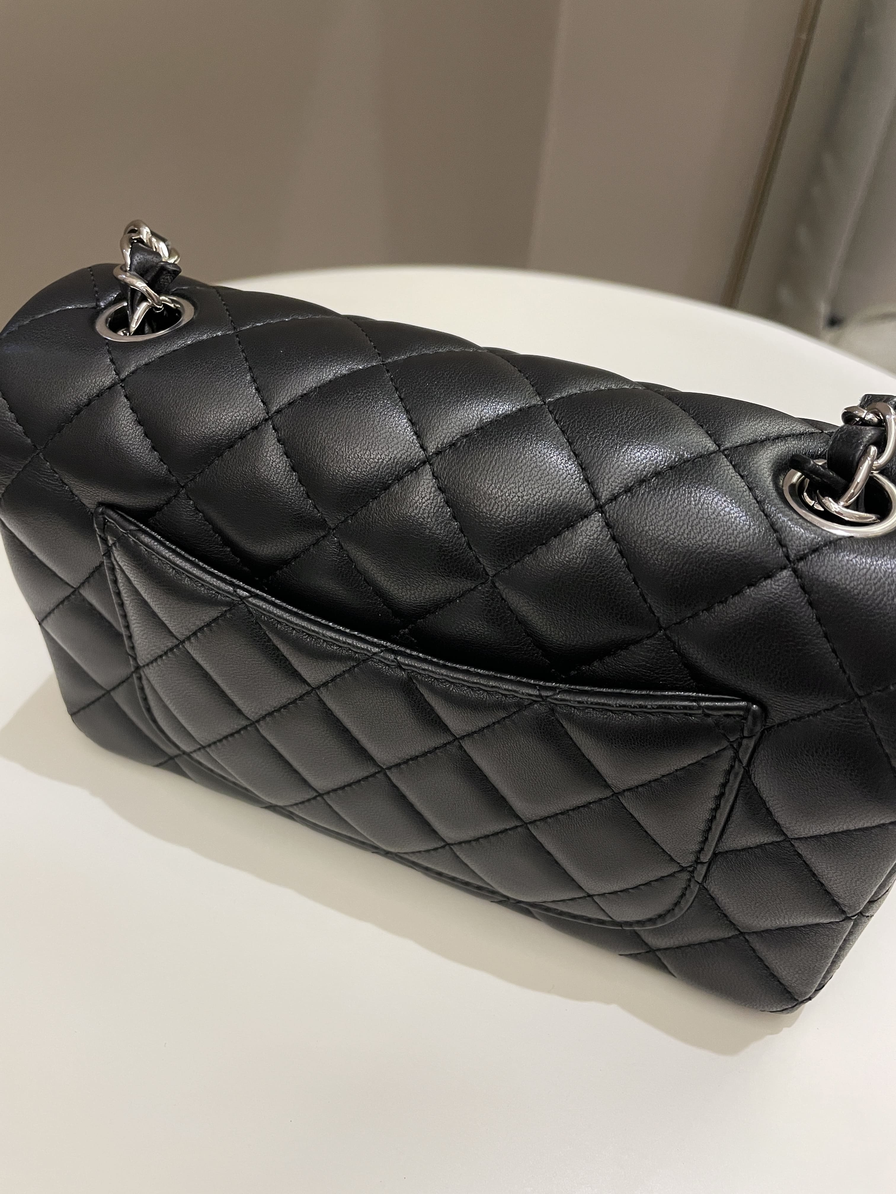 Chanel Classic Quilted Mini Rectangular Black Lambskin