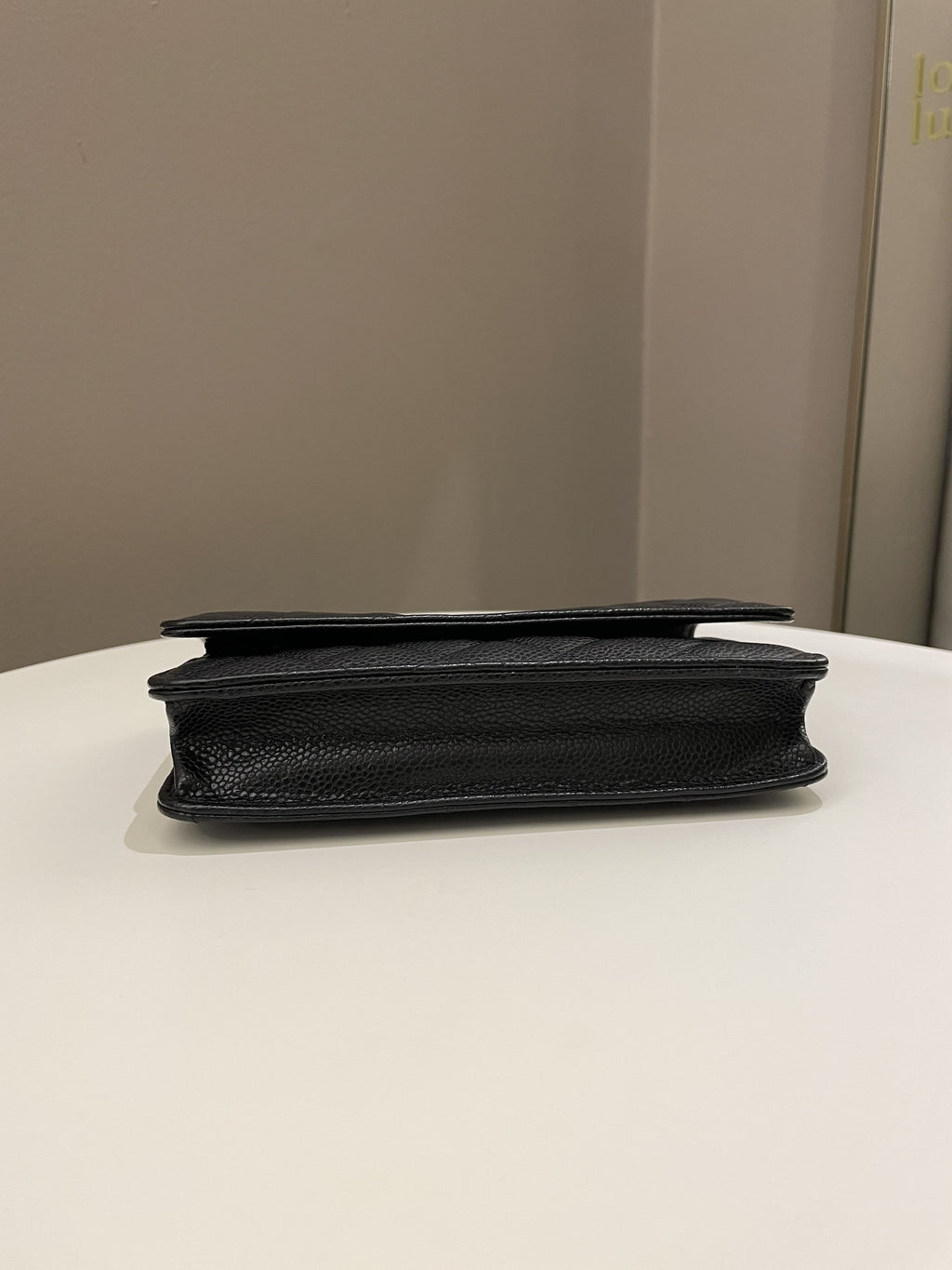 Chanel Classic Quilted Wallet on Chain Black Caviar