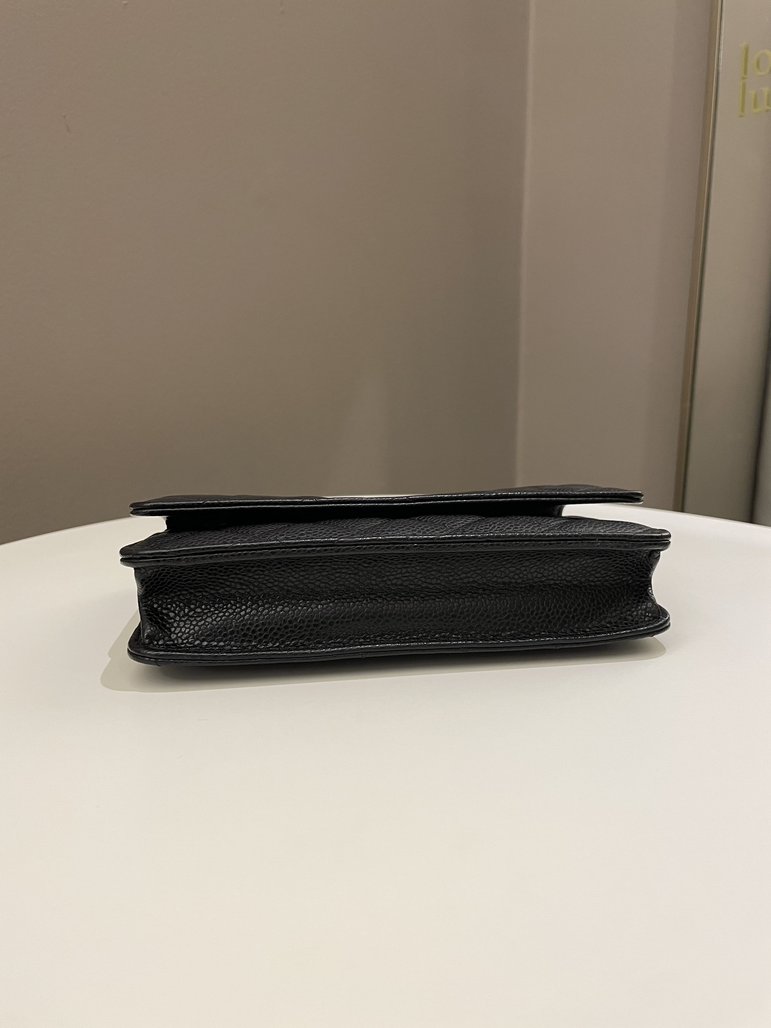Chanel Classic Quilted Wallet on Chain Black Caviar