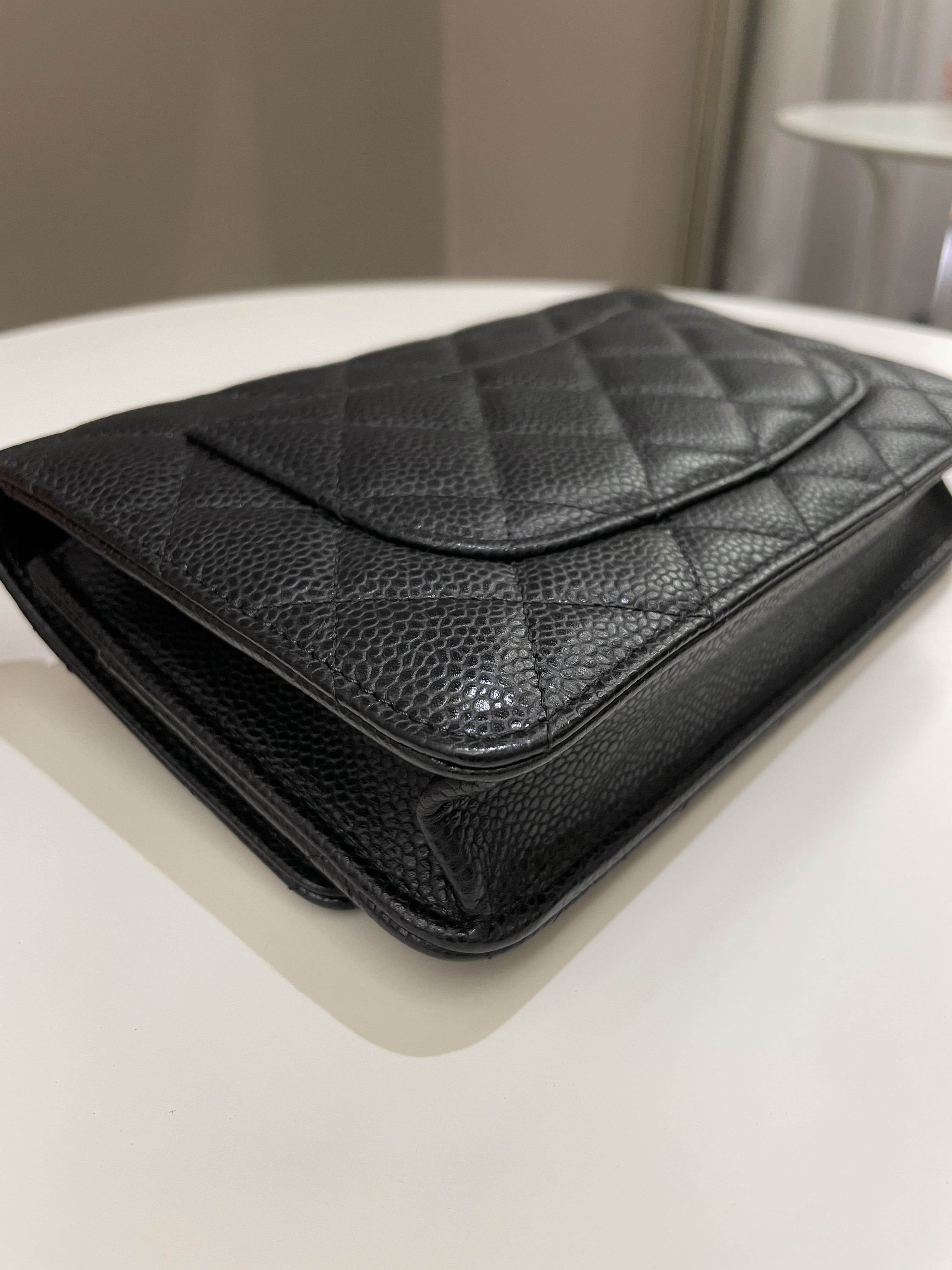 Chanel Classic Quilted Wallet on Chain Black Caviar