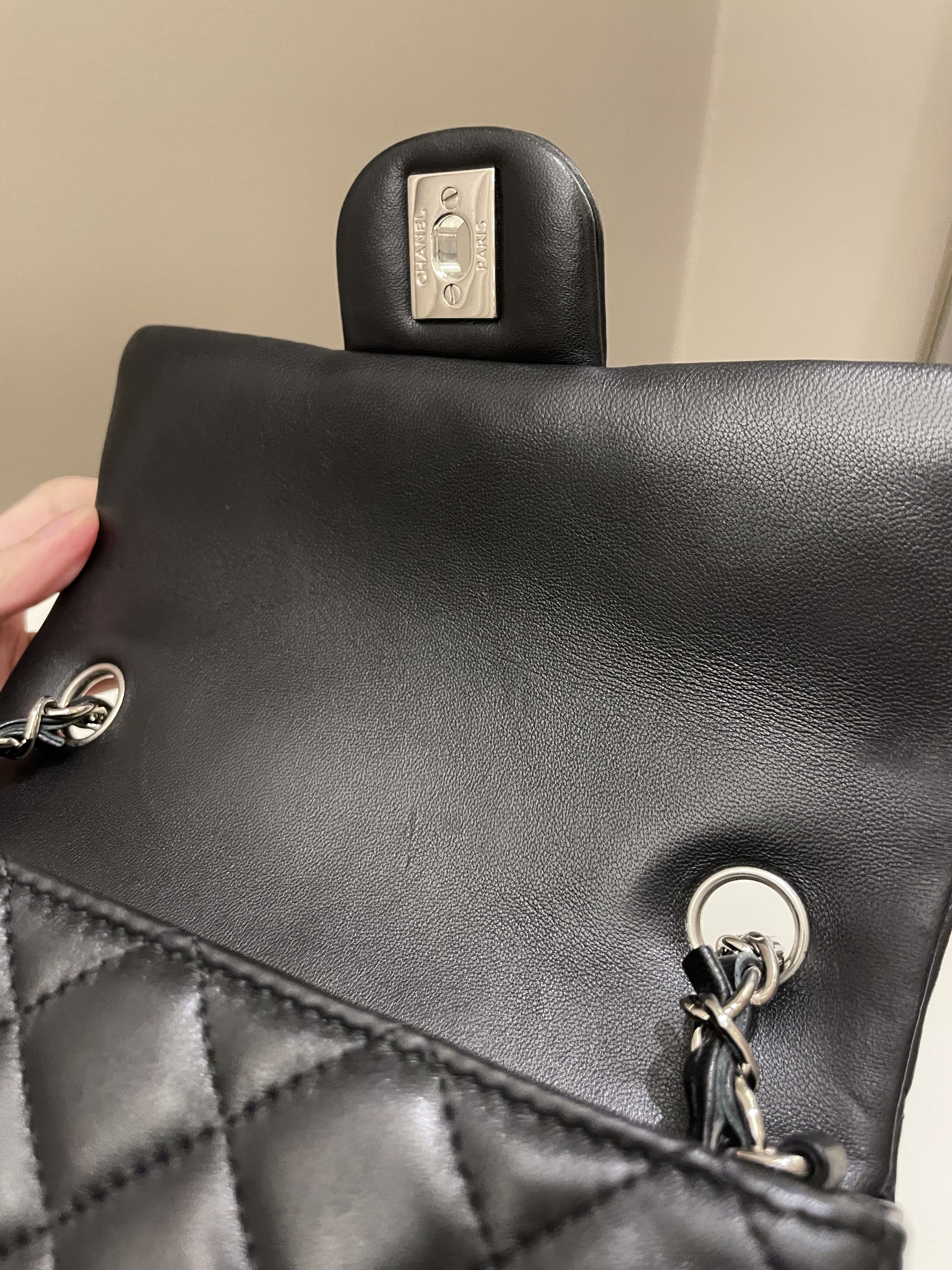 Chanel Classic Quilted Mini Rectangular Black Lambskin