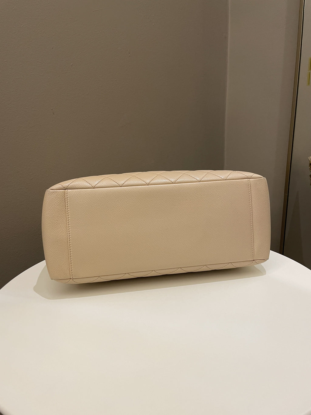 Chanel Classic Quilted GST Beige Caviar