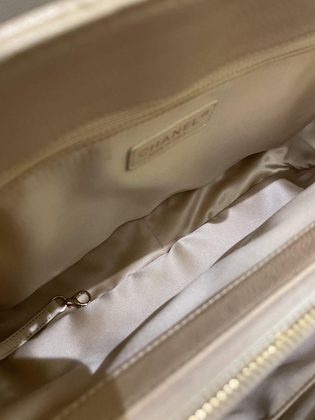 Chanel Classic Quilted GST Beige Caviar