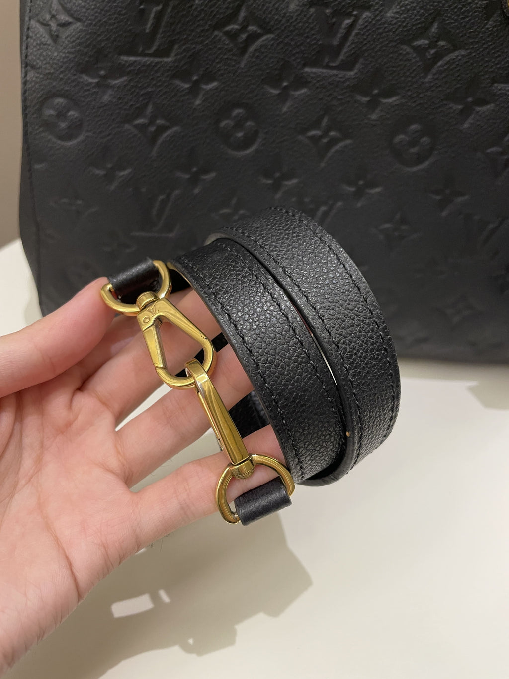 Louis Vuitton Montaigne MM Black Empreinte