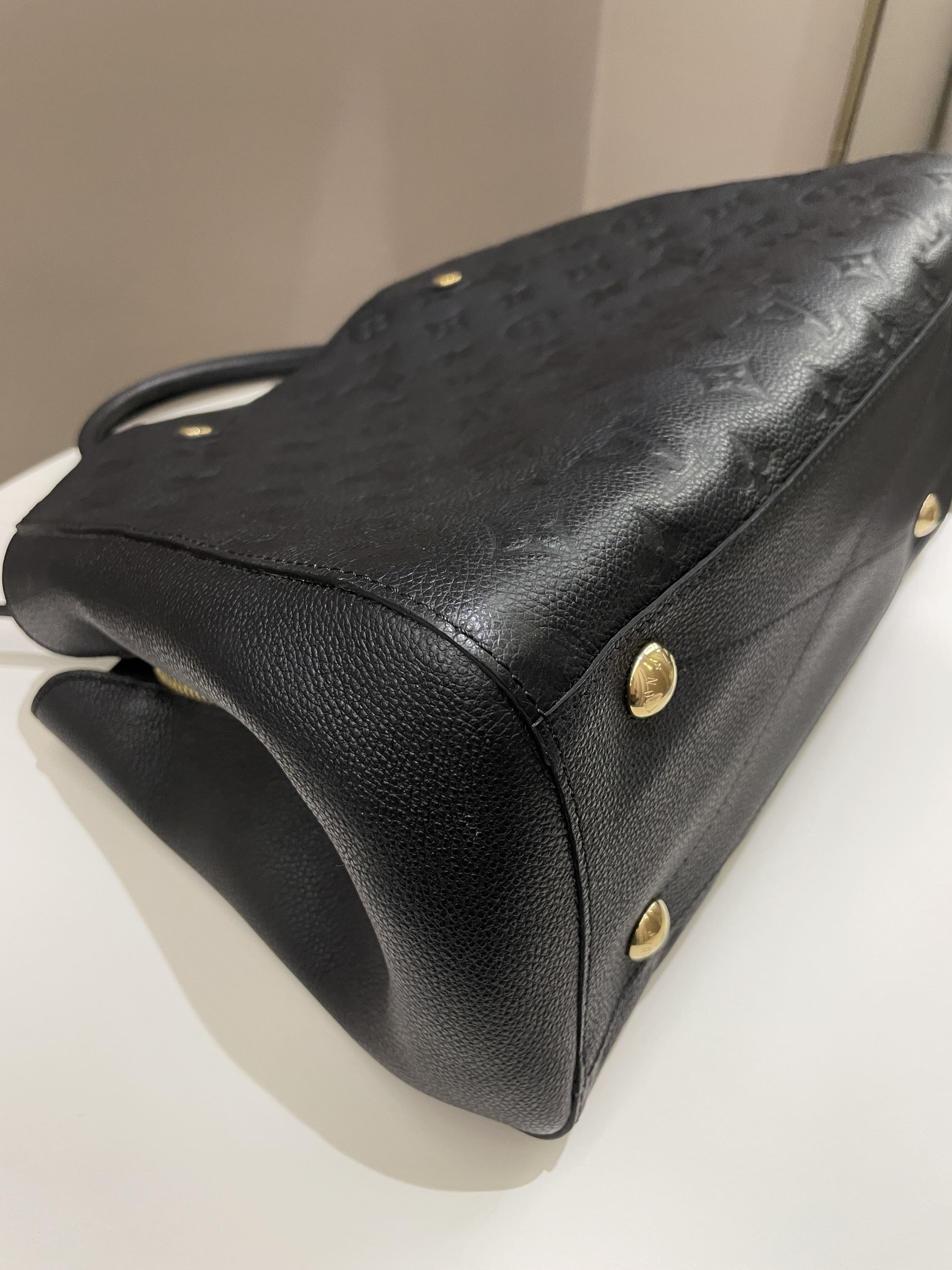 Louis Vuitton Montaigne MM Black Empreinte