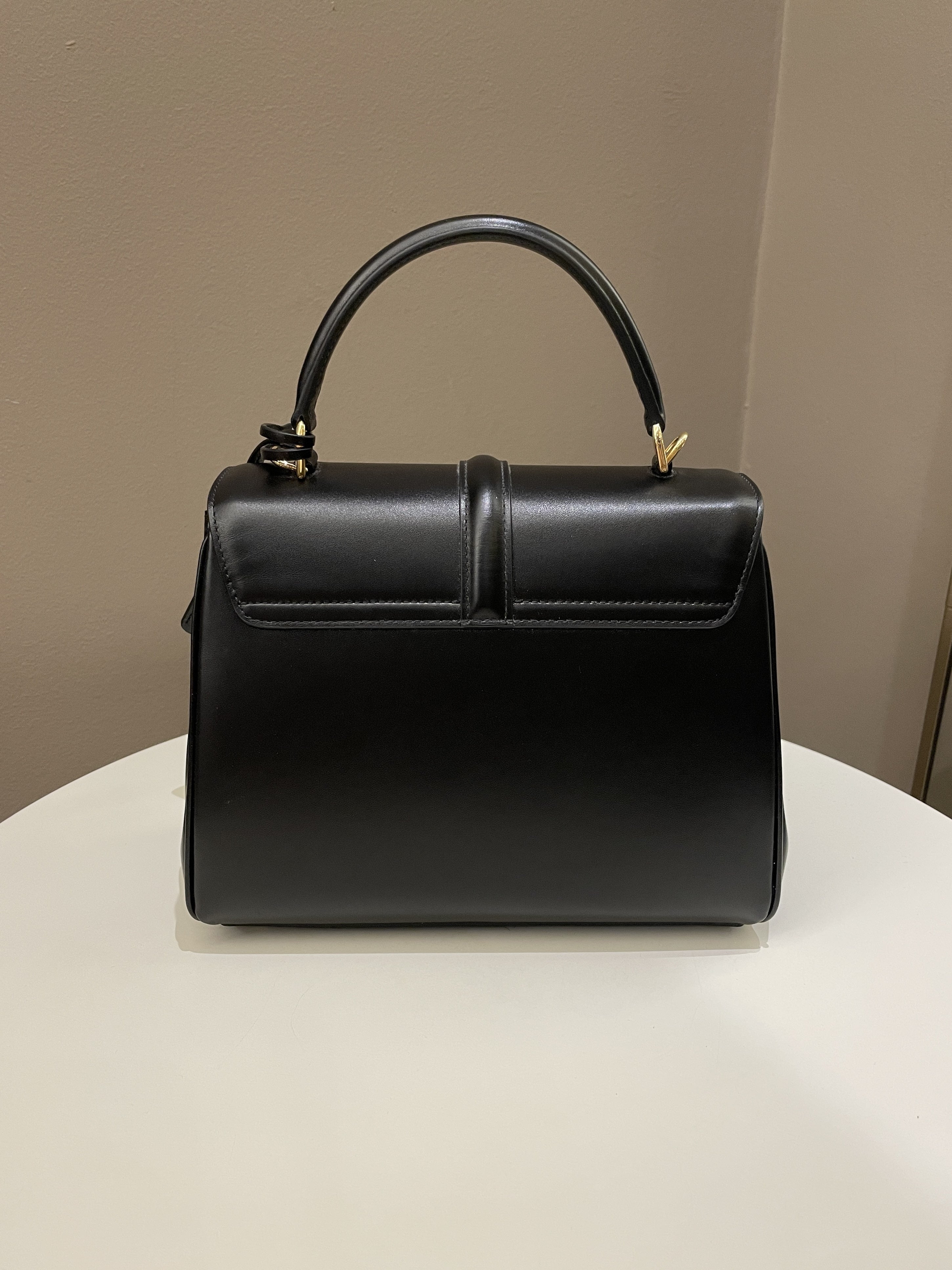 Celine Small 16  Black Calfskin