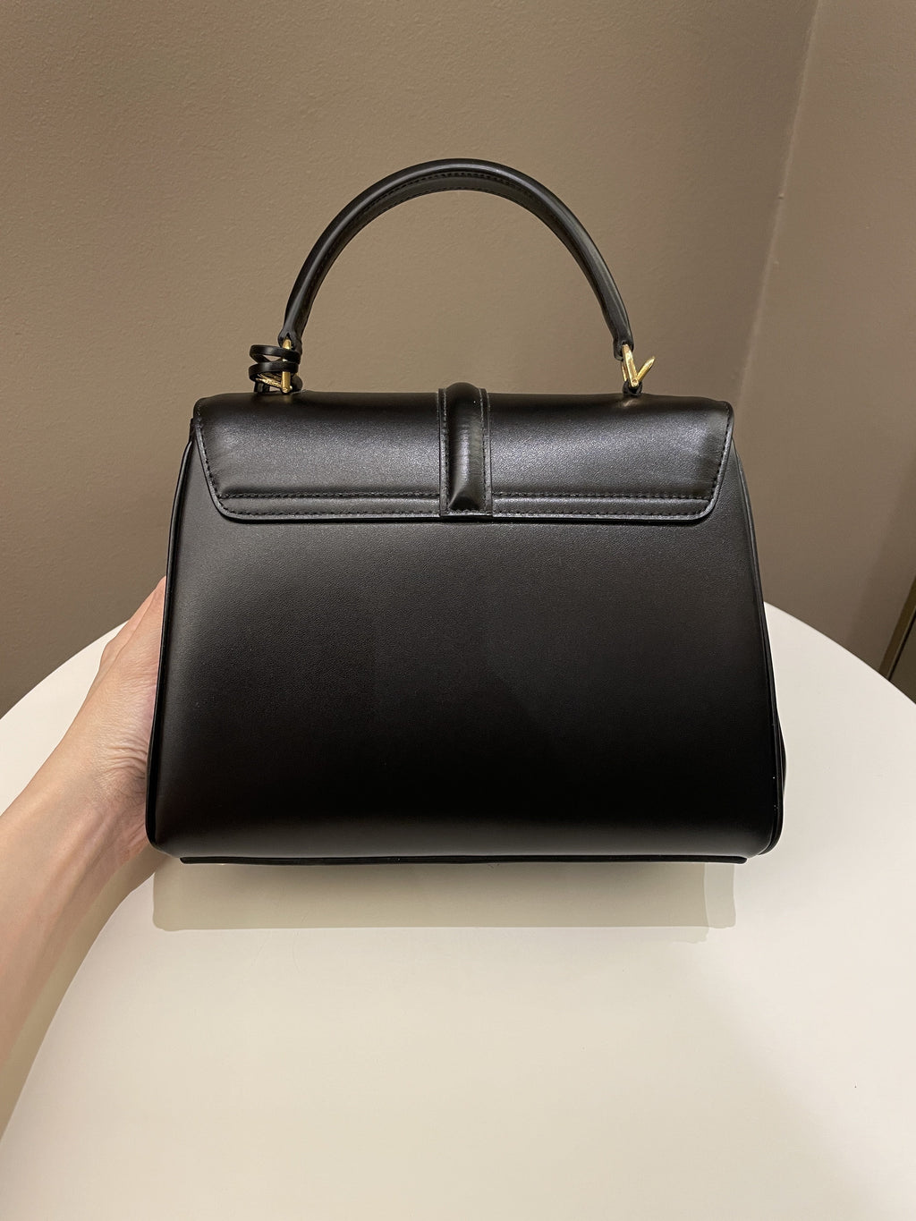 Celine Small 16  Black Calfskin