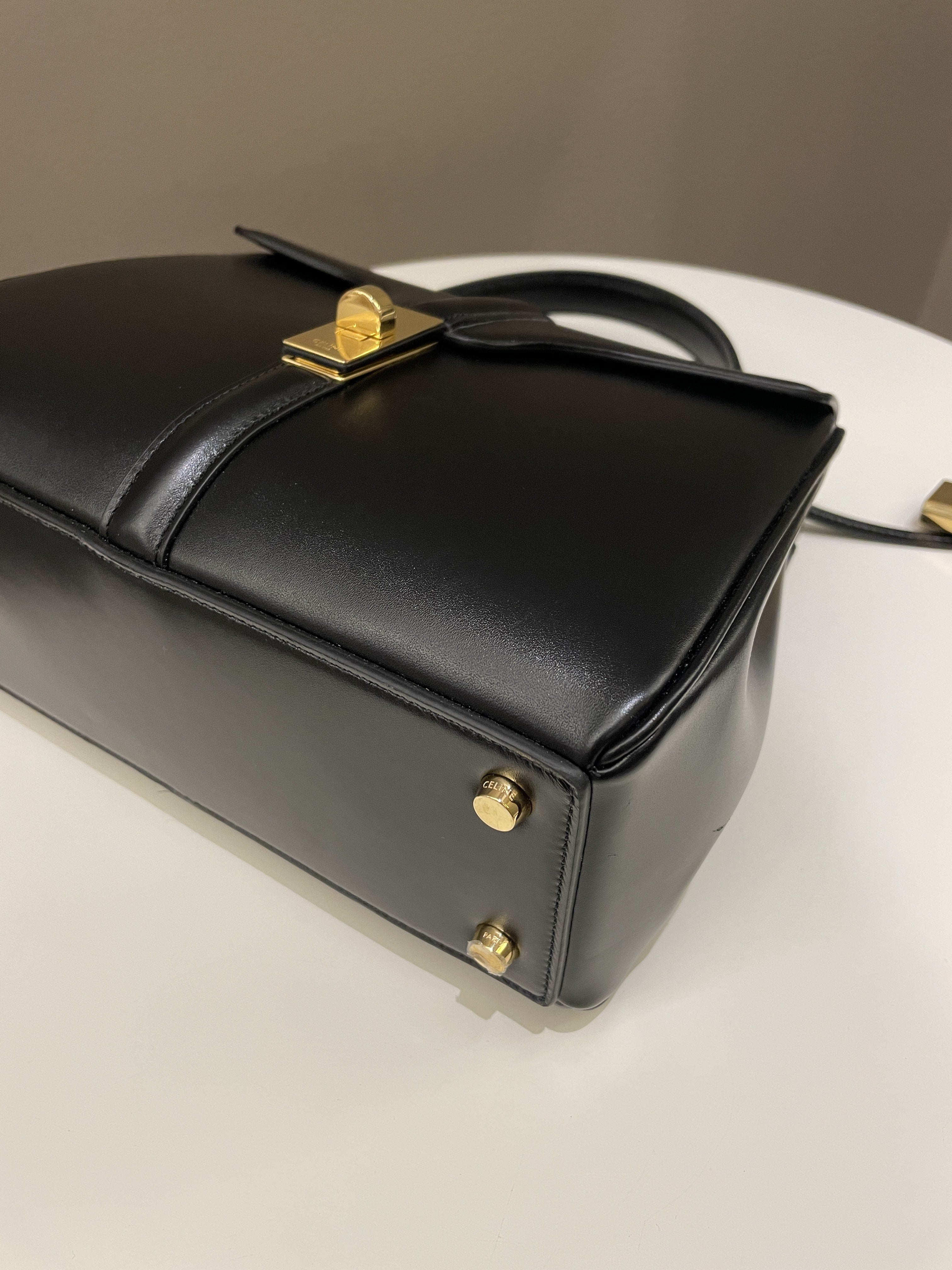 Celine Small 16  Black Calfskin