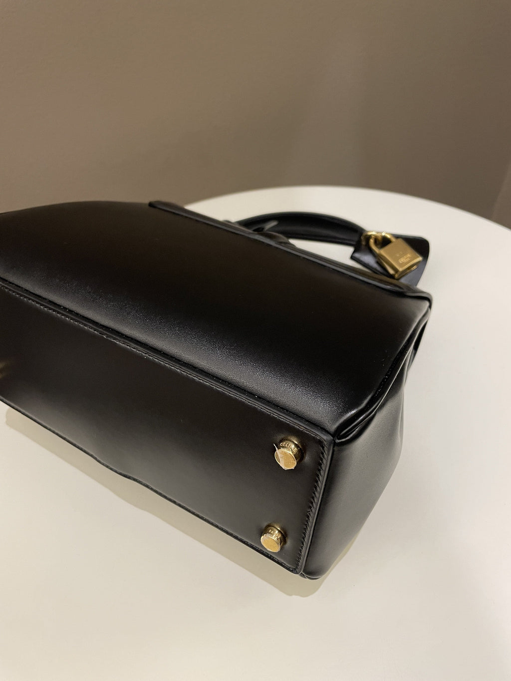 Celine Small 16  Black Calfskin