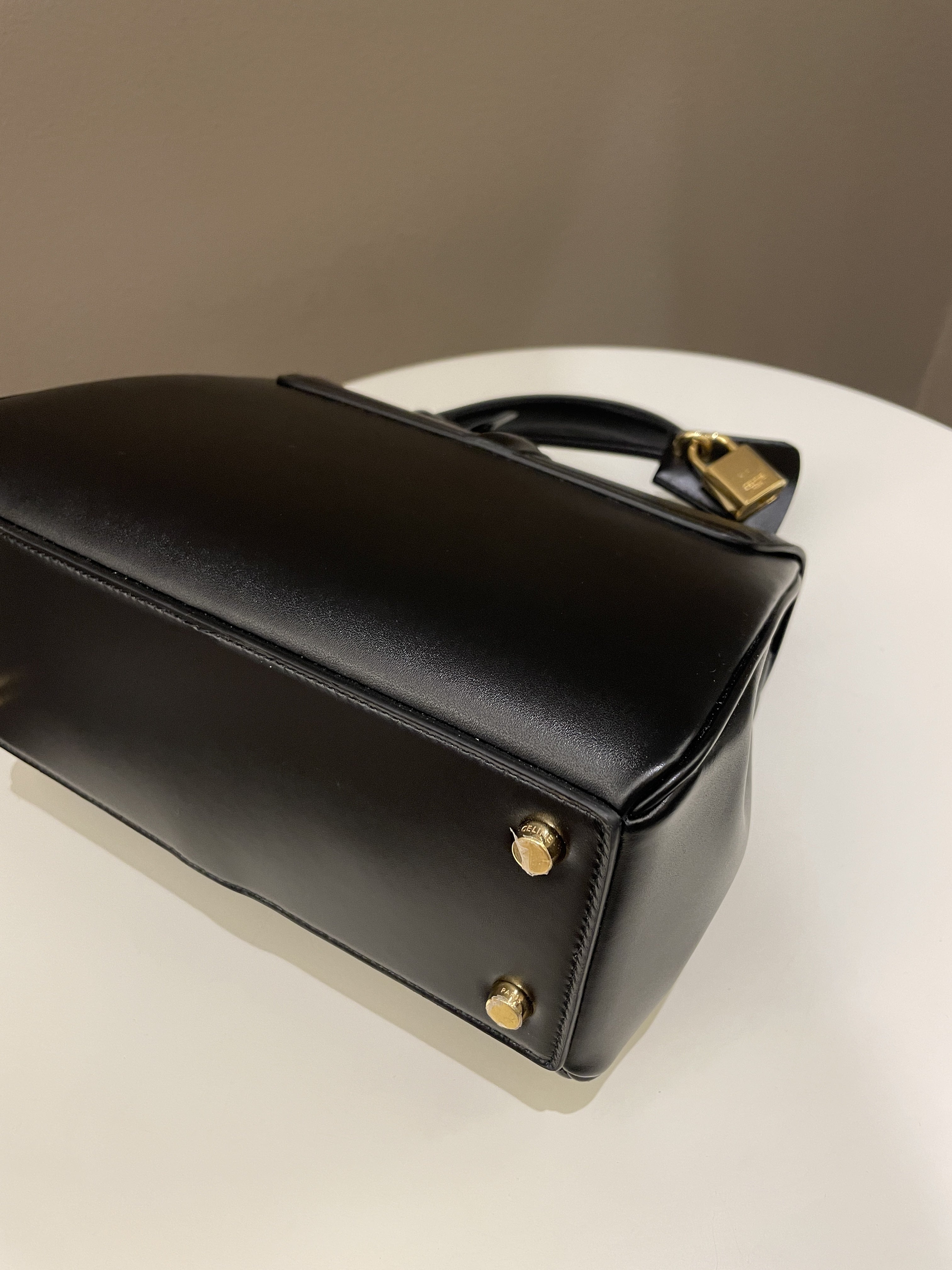 Celine Small 16  Black Calfskin