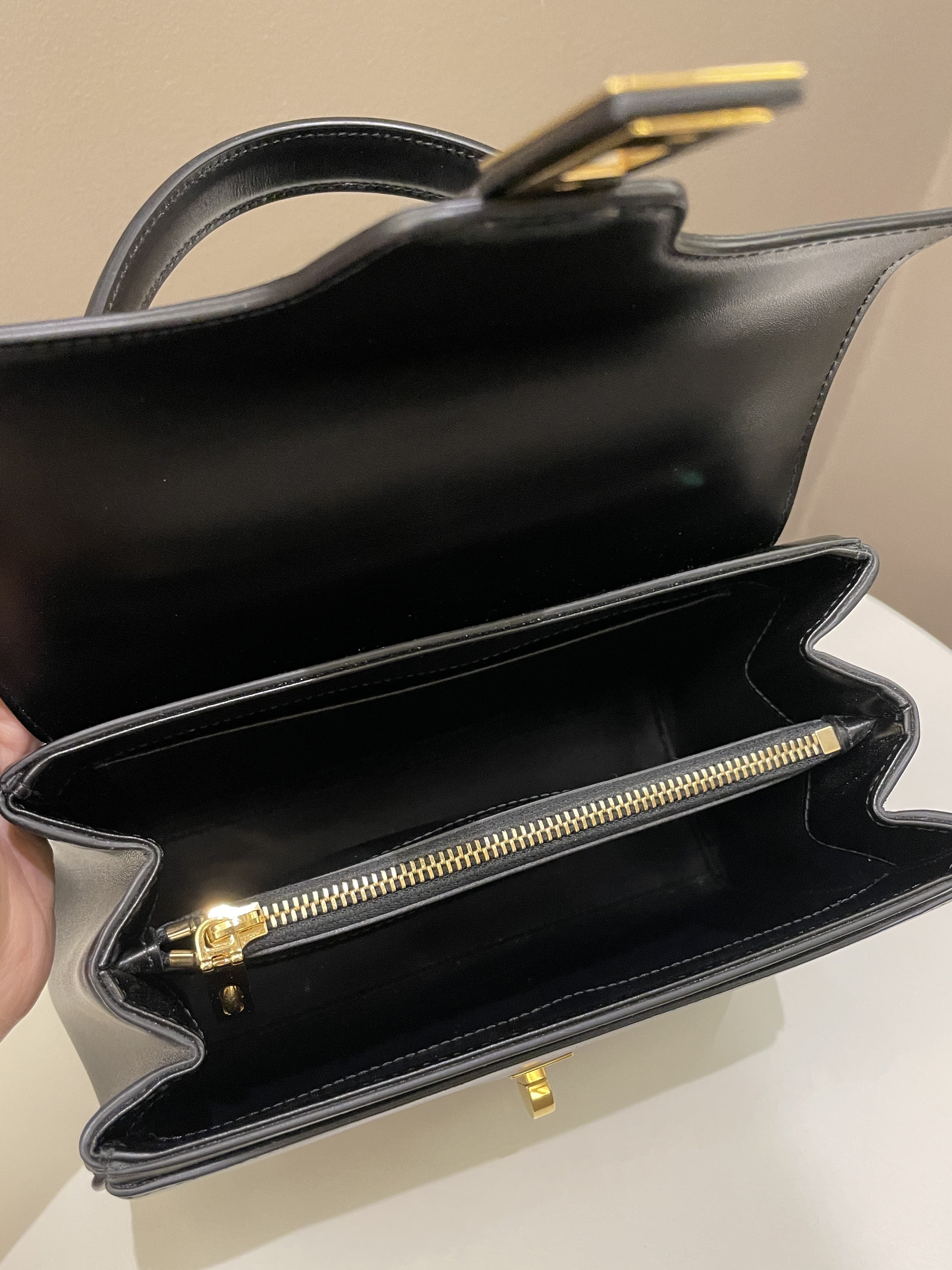 Celine Small 16  Black Calfskin