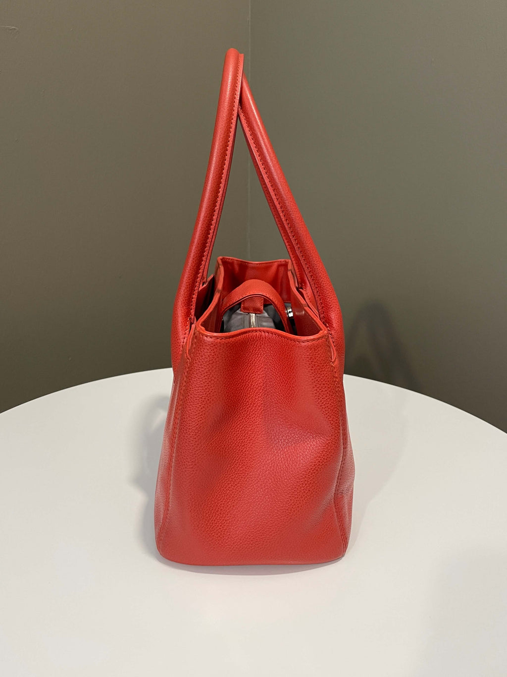 Chanel Executive Tote Coral Red Calfskin