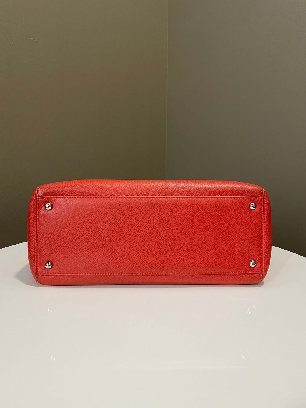 Chanel Executive Tote Coral Red Calfskin