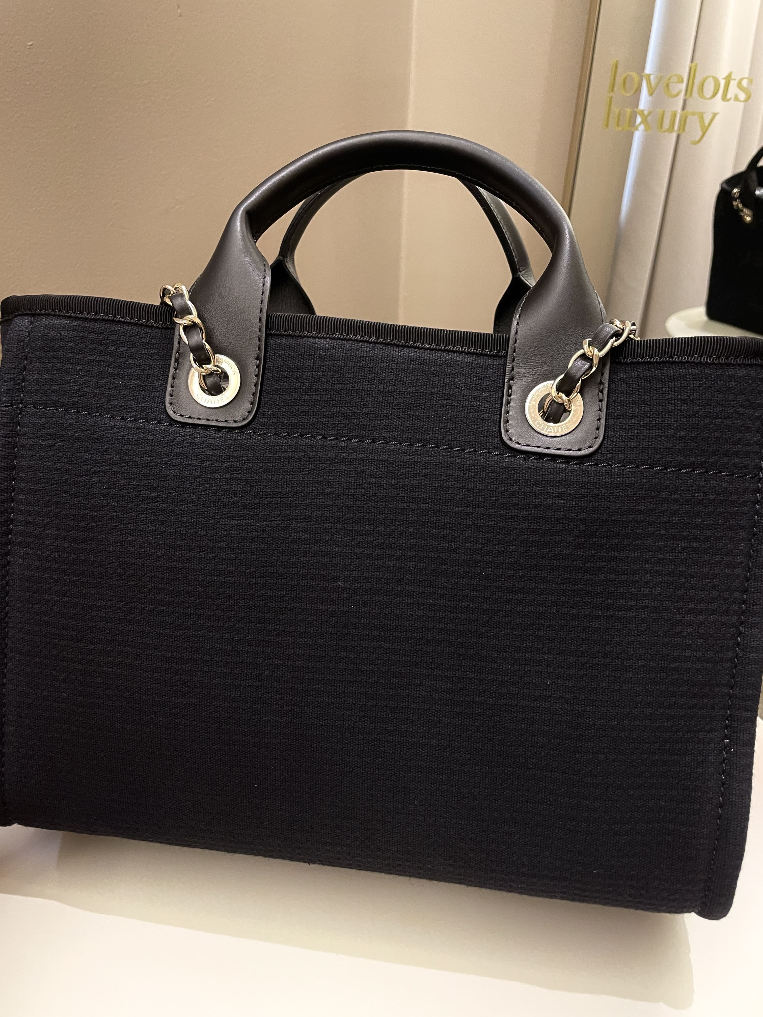 Chanel Deauville Shopper Tote Black