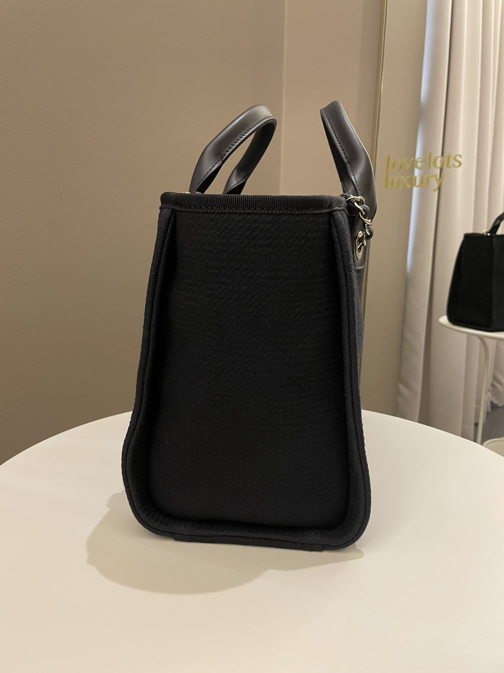 Chanel Deauville Shopper Tote Black