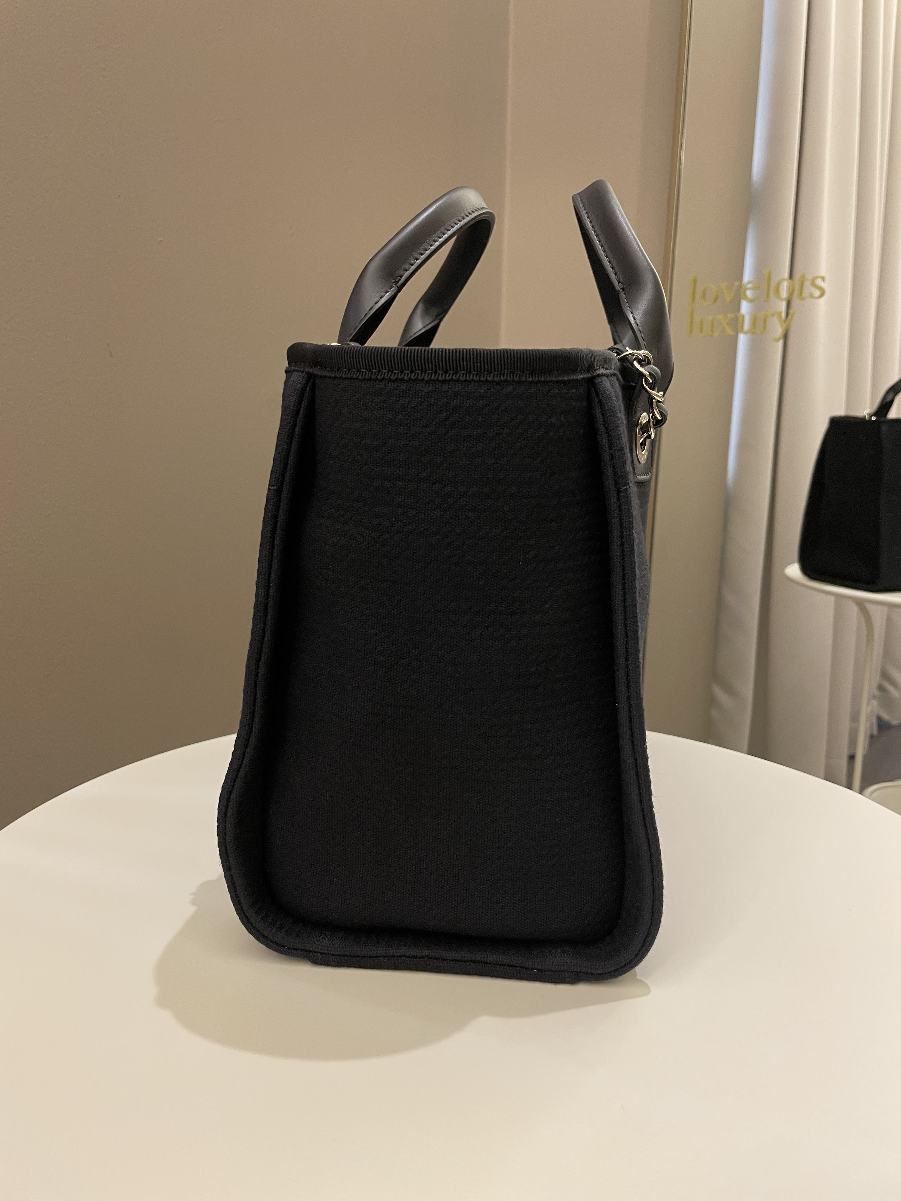 Chanel Deauville Shopper Tote Black
