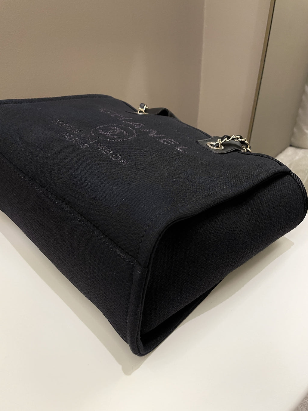 Chanel Deauville Shopper Tote Black