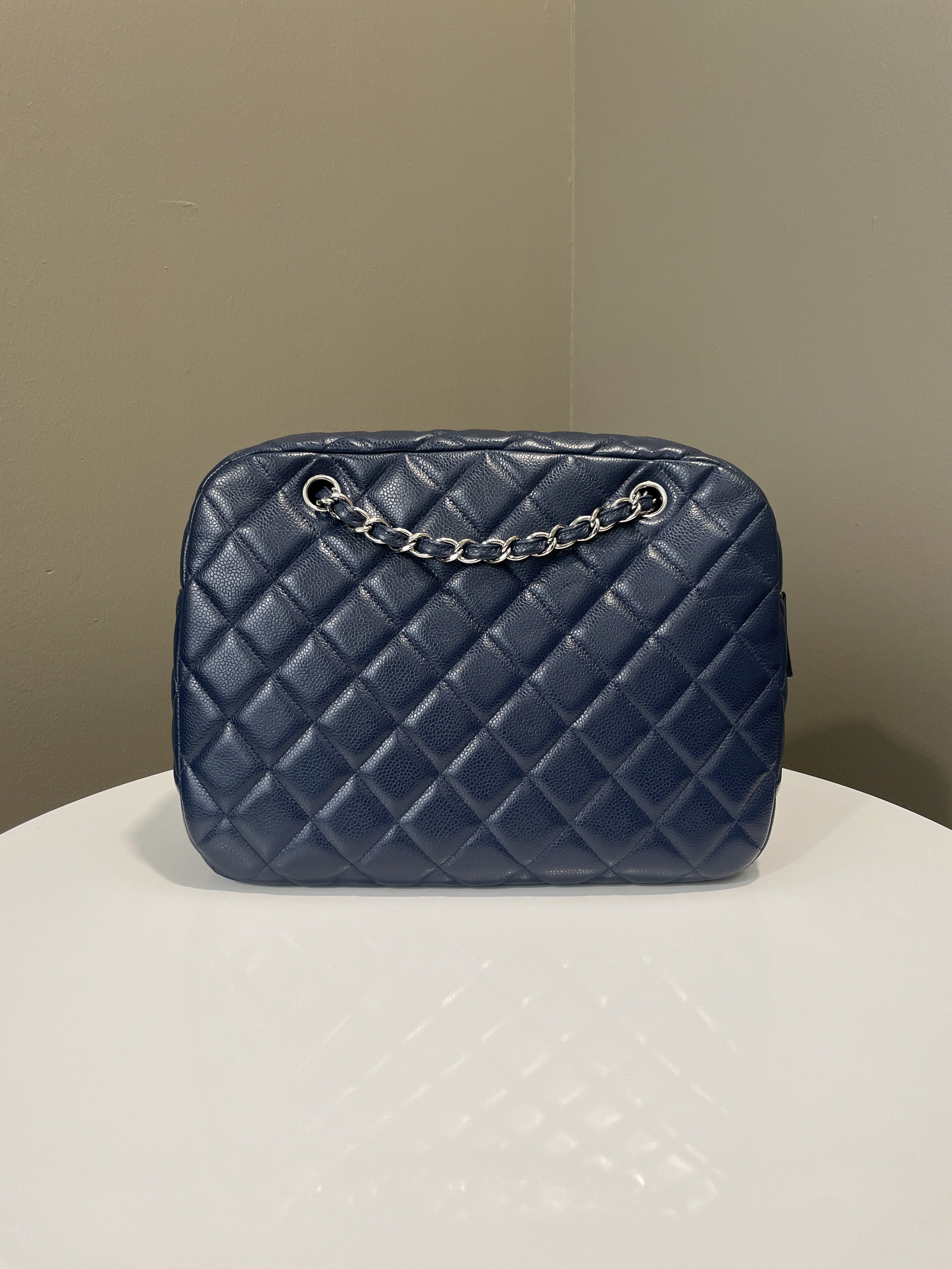 Chanel Jumbo Camera Bag Navy Caviar