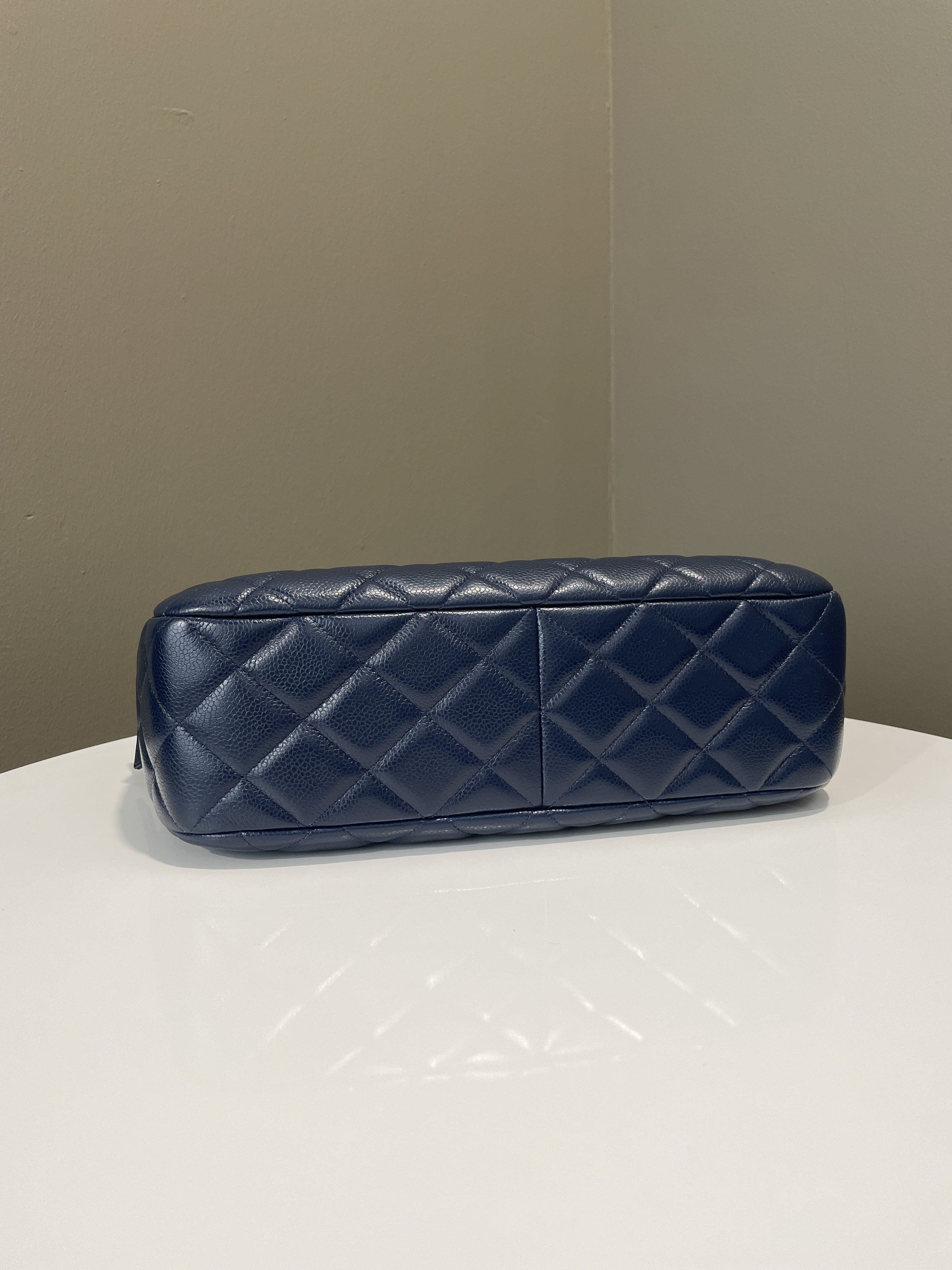 Chanel Jumbo Camera Bag Navy Caviar
