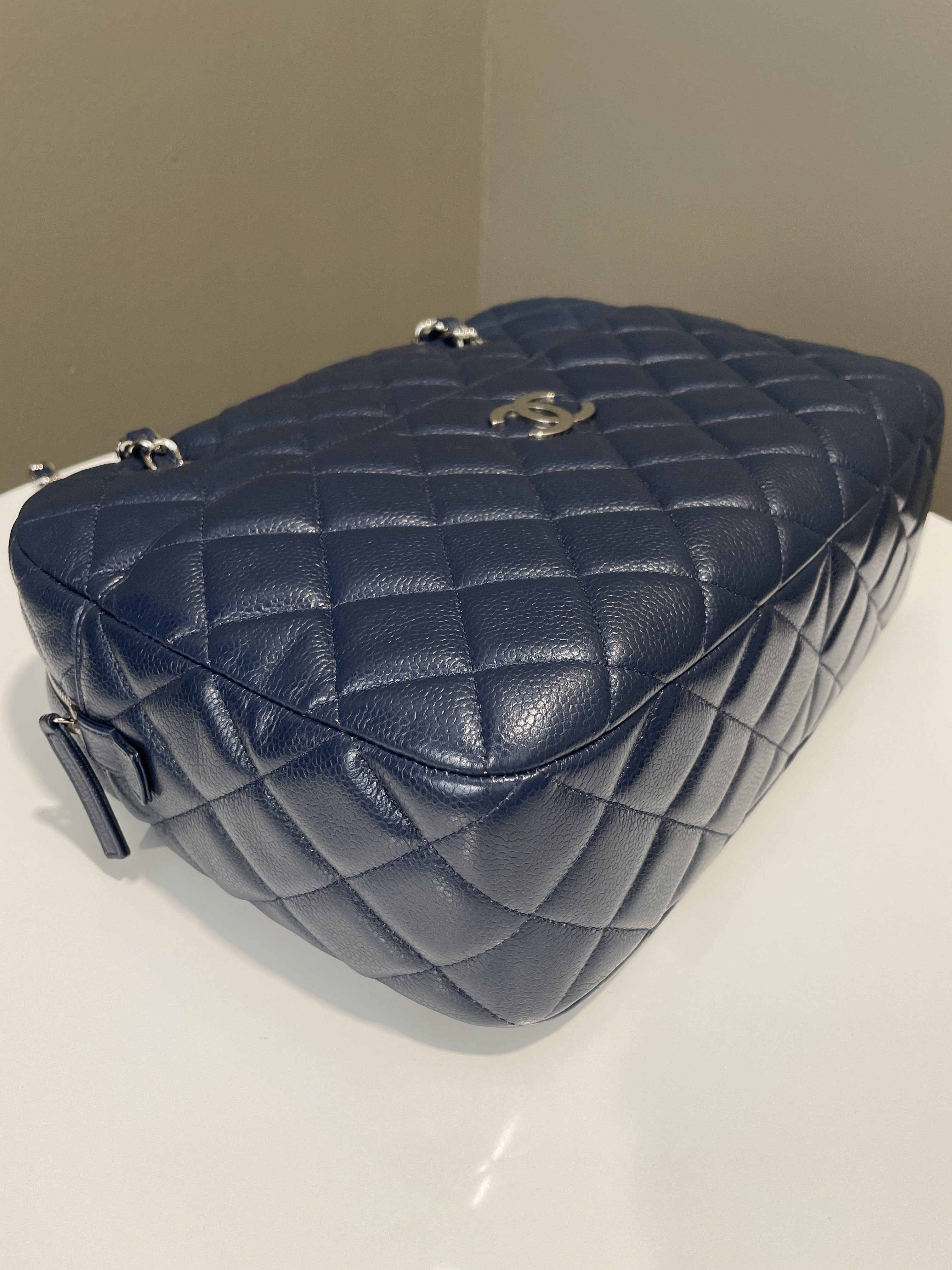 Chanel Jumbo Camera Bag Navy Caviar