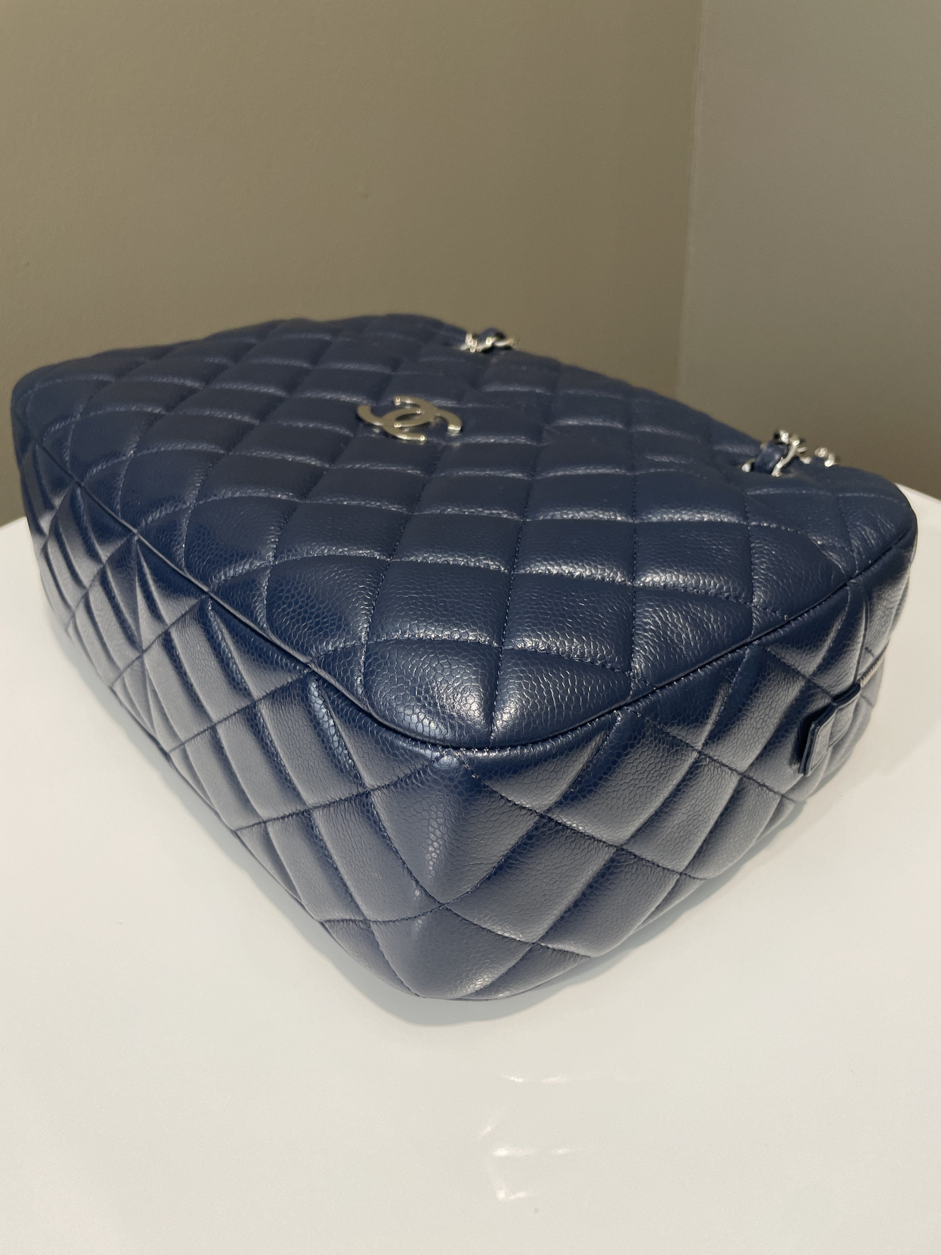 Chanel Jumbo Camera Bag Navy Caviar