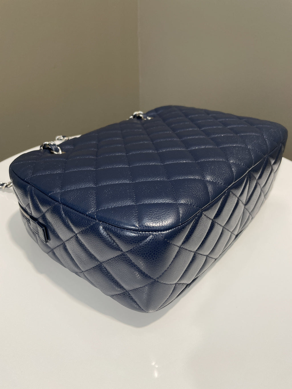 Chanel Jumbo Camera Bag Navy Caviar