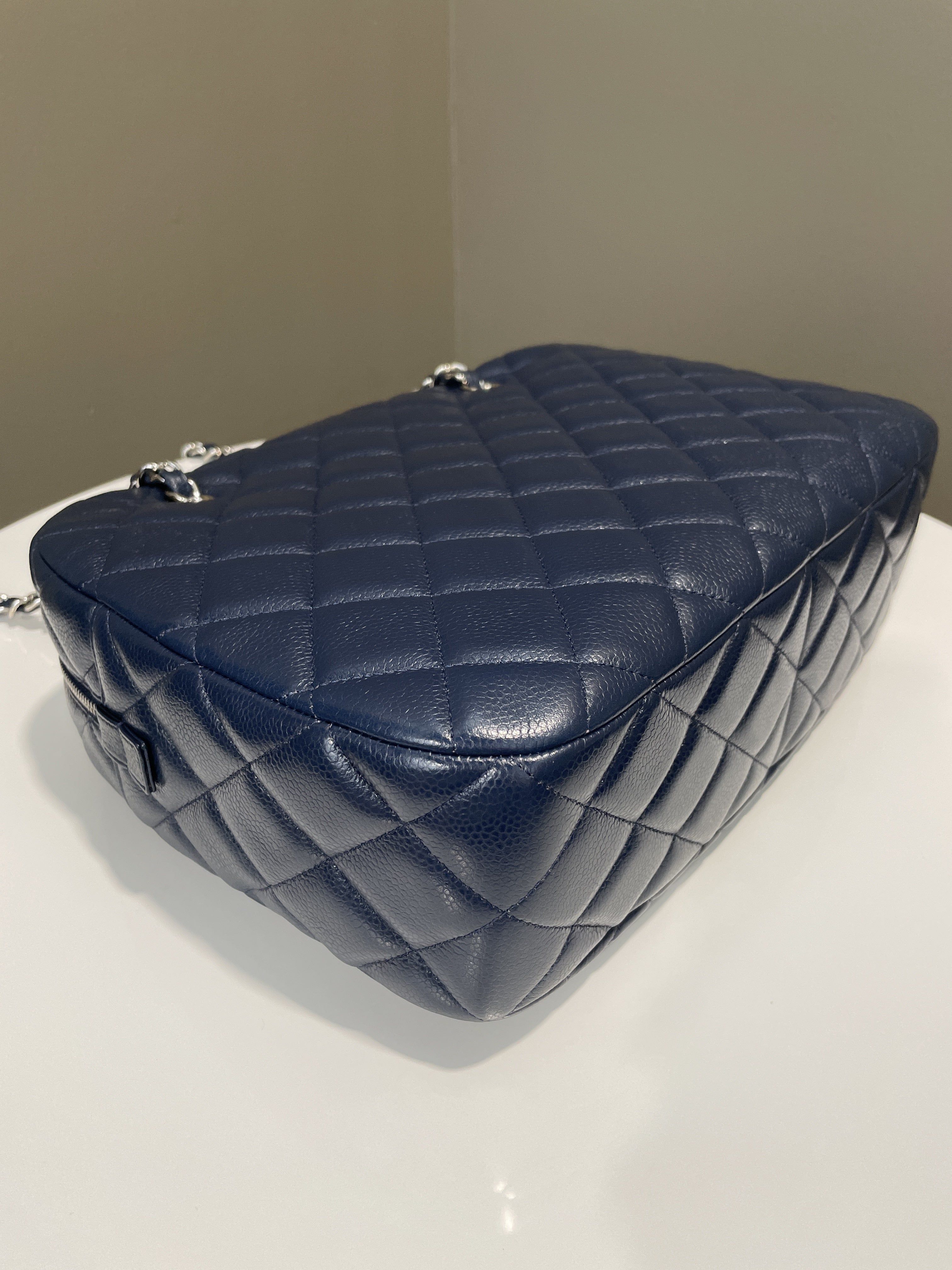 Chanel Jumbo Camera Bag Navy Caviar
