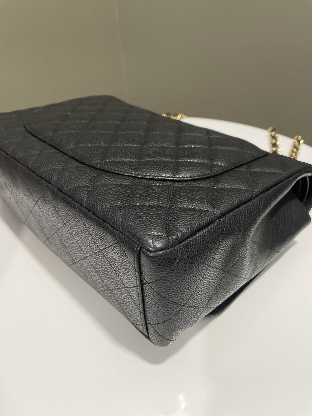 Chanel Classic Quilted Maxi Double Flap Black Caviar