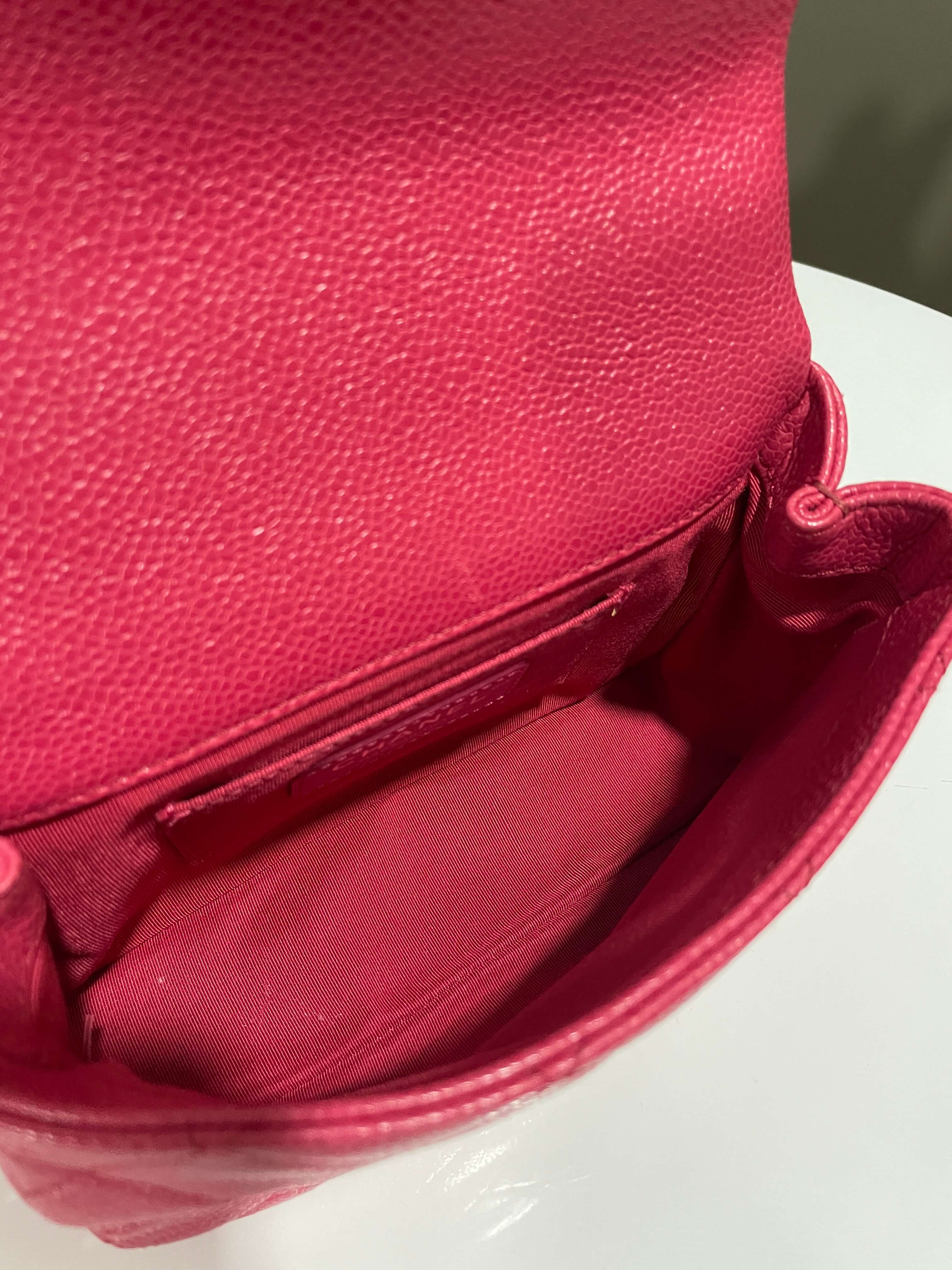 Chanel Quilted Incognito Mini Square Rose Pink Caviar