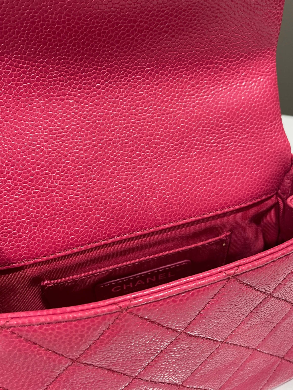 Chanel Quilted Incognito Mini Square Rose Pink Caviar